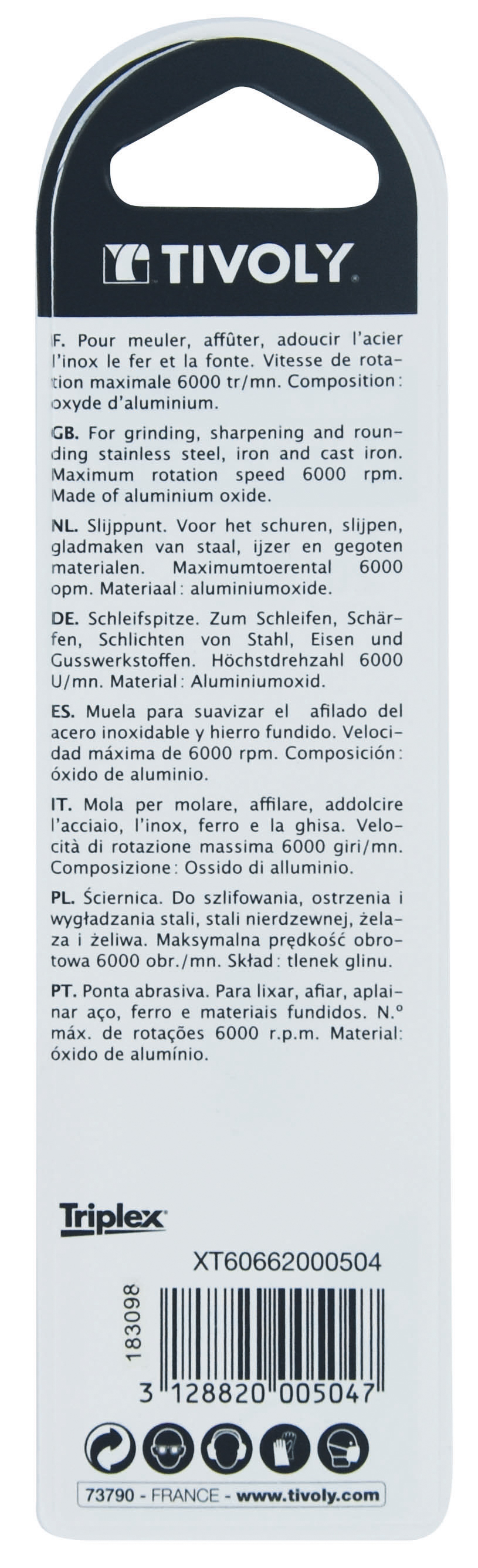 MEULE CYLINDRIQUE Ø20 TIVOLY - XT60662000504