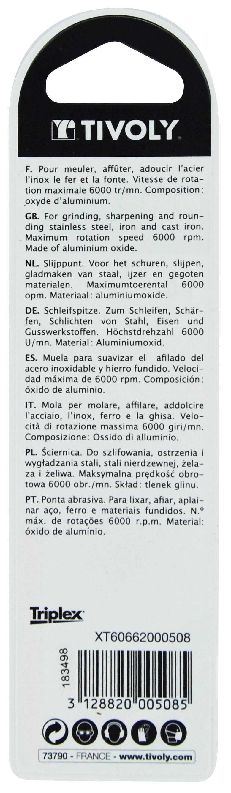 MEULE OGIVE Ø20 TIVOLY - XT60662000508