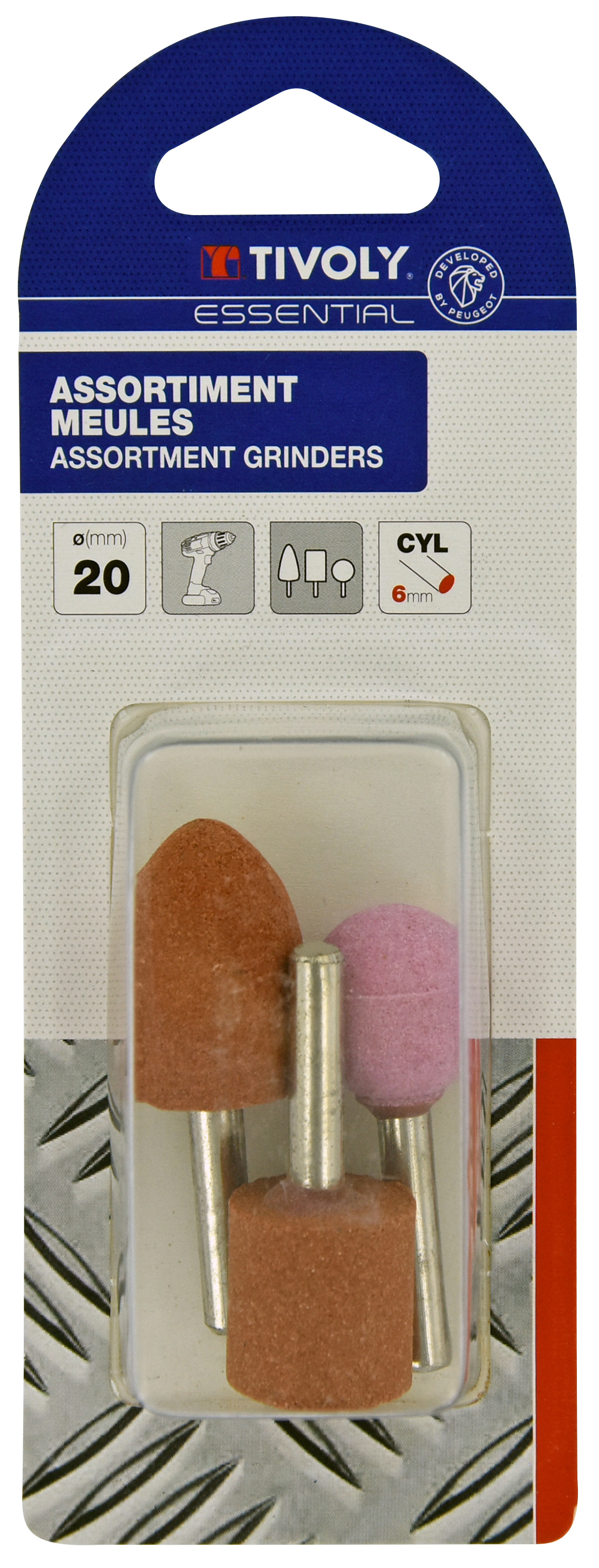ASSORTIMENT 3 MEULES Ø20 TIVOLY - XT60662000536