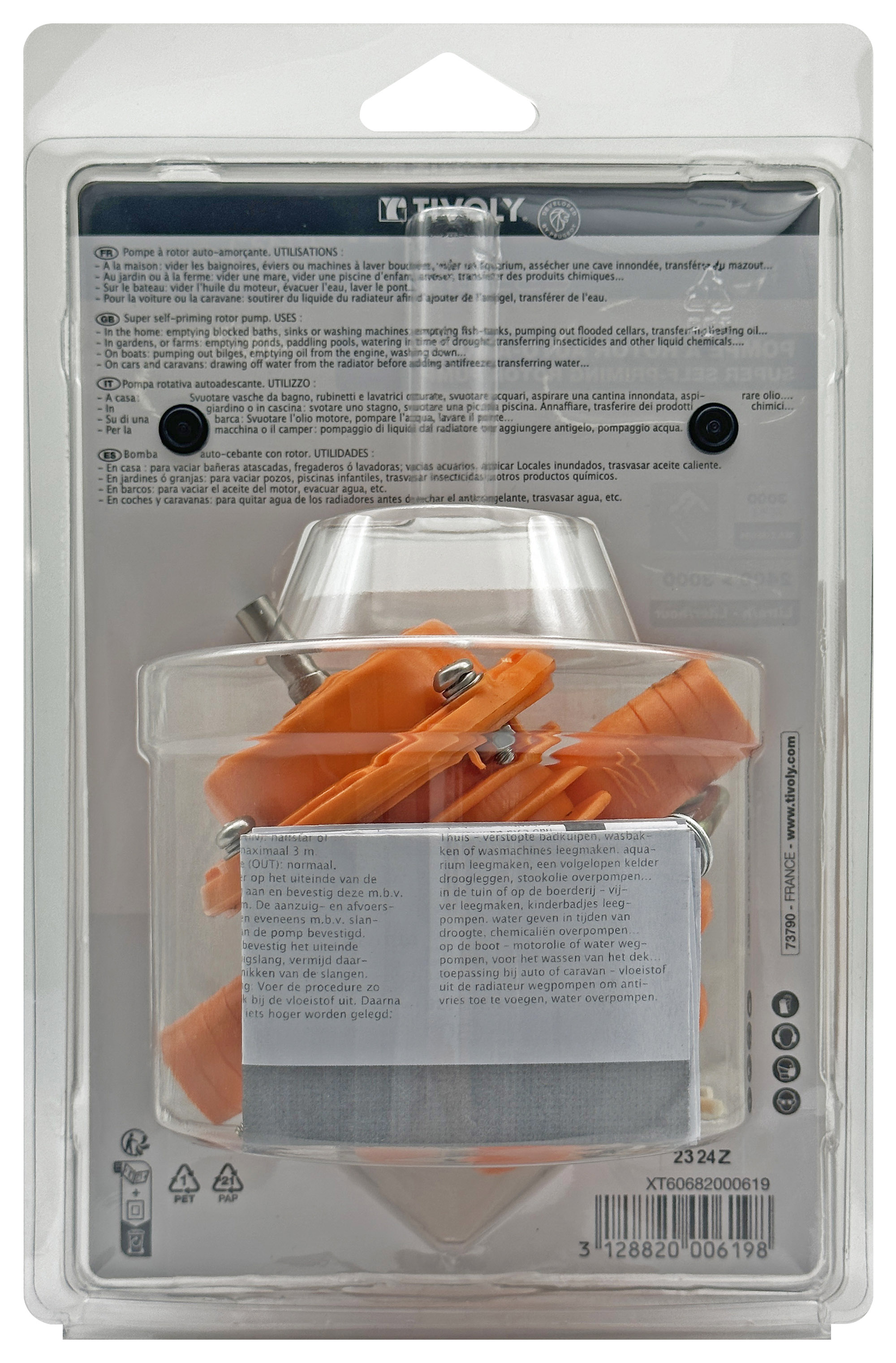 Pompe à rotor 2400 à 3000 litres /heure TIVOLY - XT60682000619
