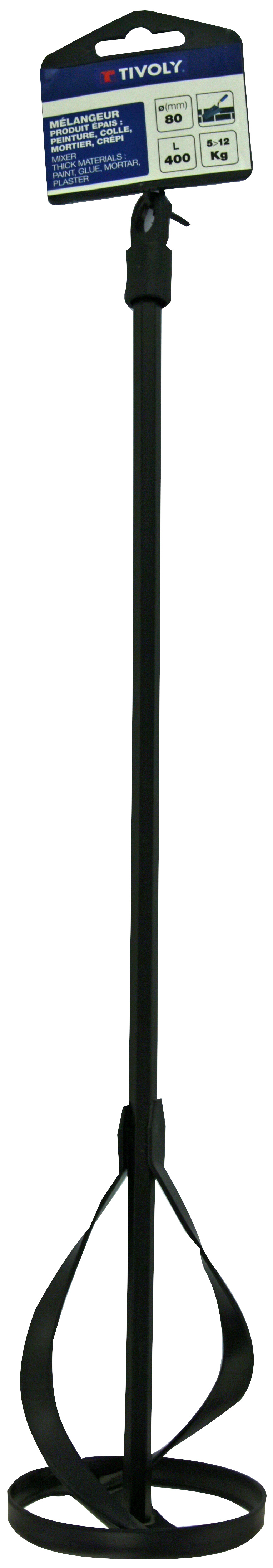 Mélangeur matière épaisse L400mm - Diam. 80 TIVOLY - XT60683000340