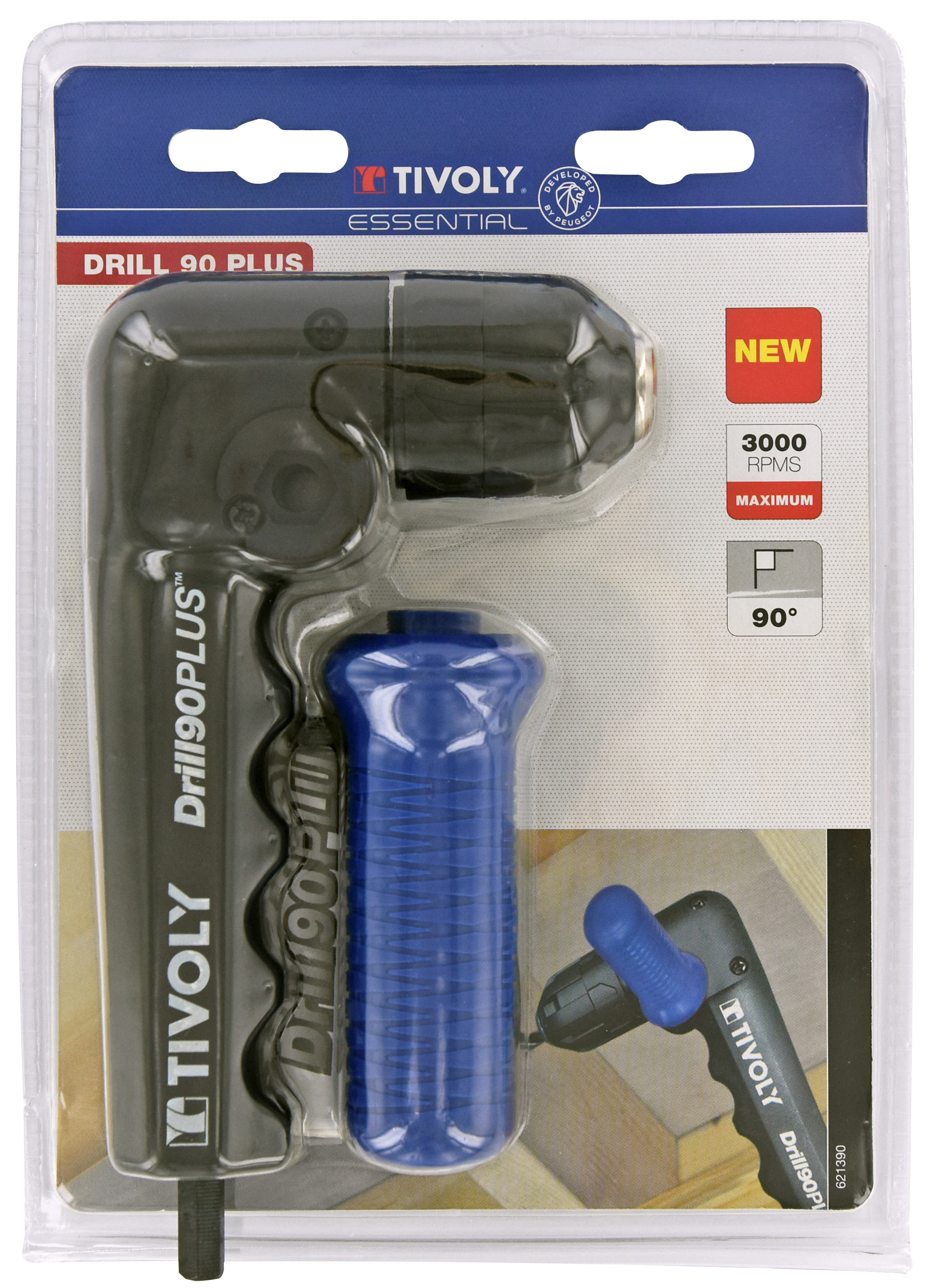 Renvoi d'angle auto-serrant universel 90° Ø 0,8 à 10mm TIVOLY - XT70017621390