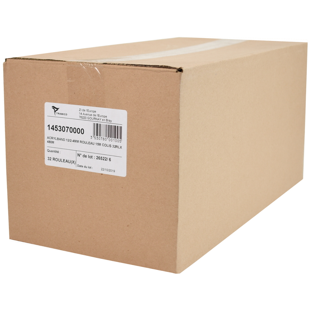 32 rouleaux de 15m ACRYLBAND 12/2-4mm TRAMICO - 1453070000