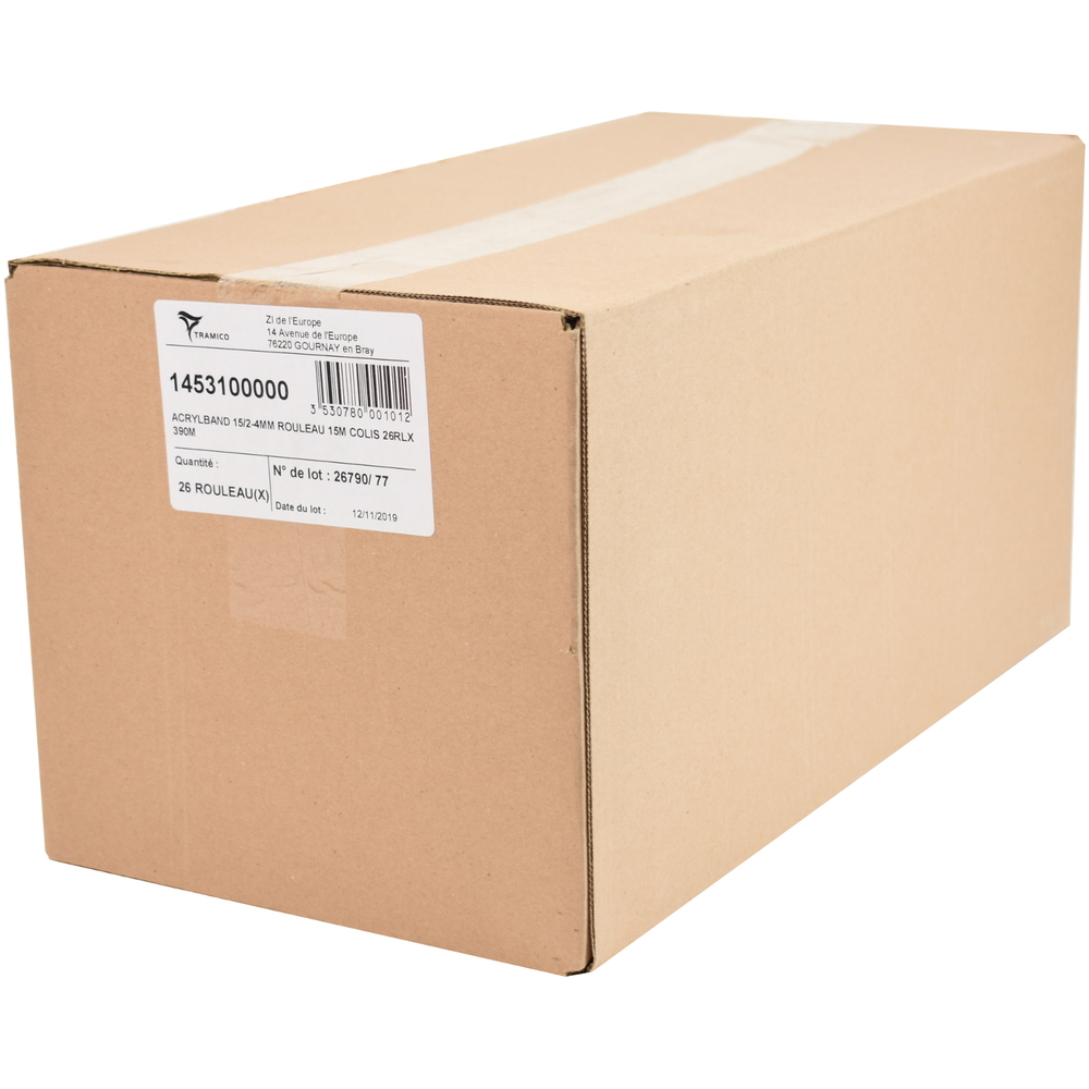 26 rouleaux de 15m ACRYLBAND 15/2-4mm TRAMICO - 1453100000