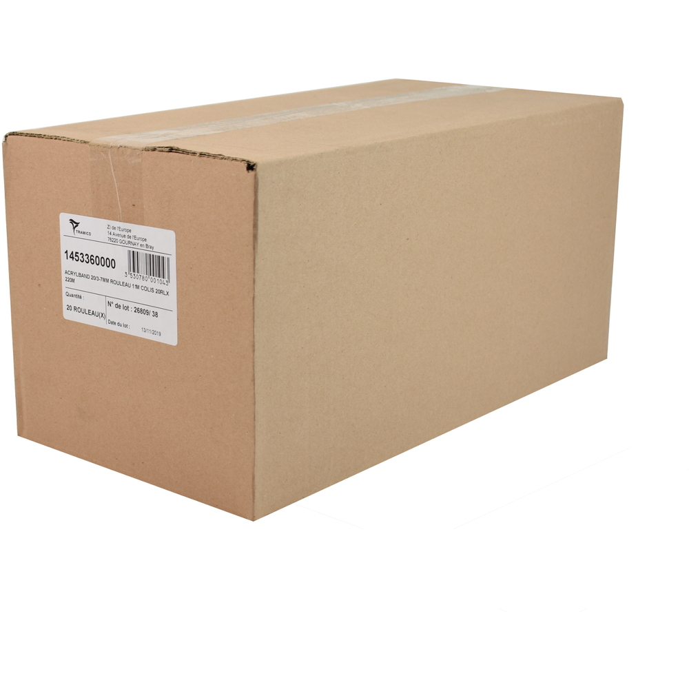 20 rouleaux de 11m ACRYLBAND 20/3-7mm TRAMICO - 1453360000