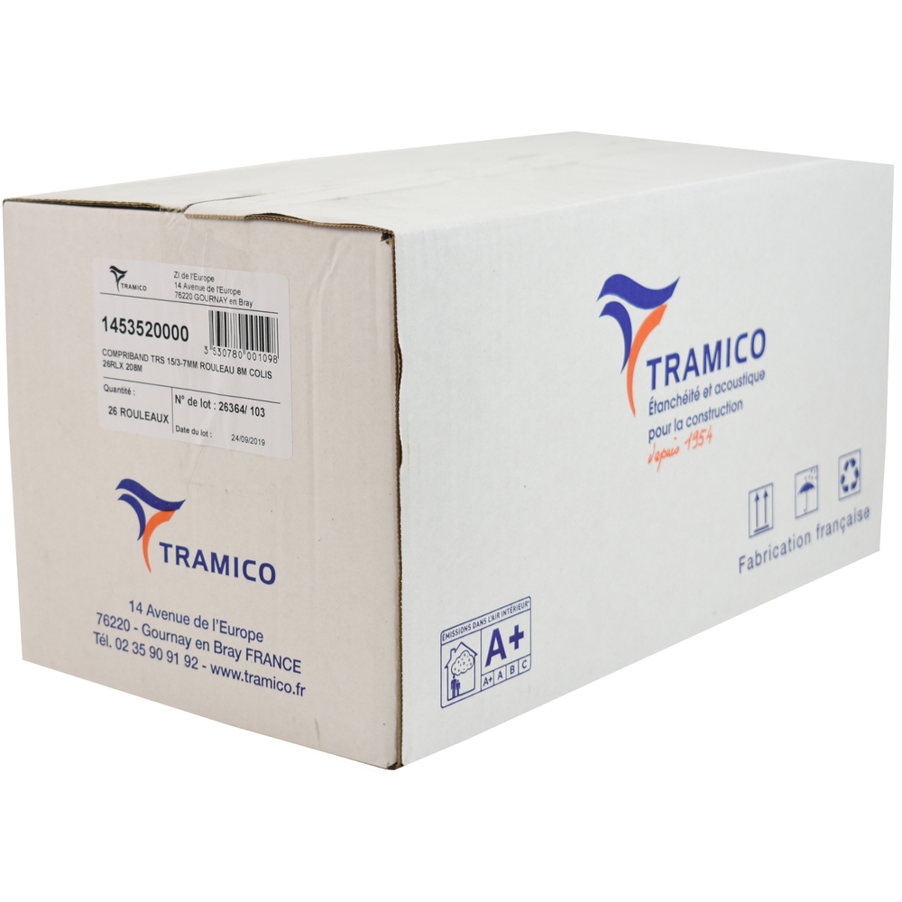 26 rouleaux de 8m COMPRIBAND TRS 15/3-7mm TRAMICO - 1453520000