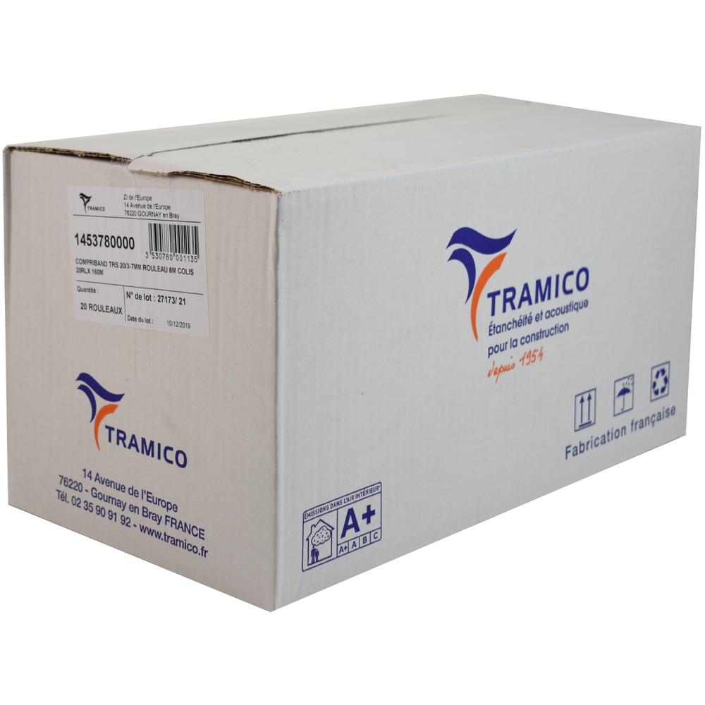 20 rouleaux de 8m COMPRIBAND TRS 20/3-7mm TRAMICO - 1453780000