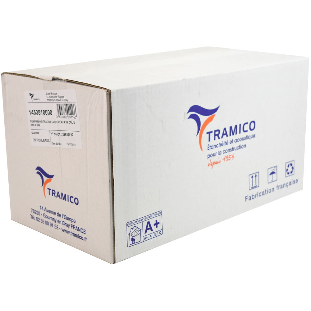 20 rouleaux de 4,3m COMPRIBAND TRS 20/5-14mm TRAMICO - 1453810000