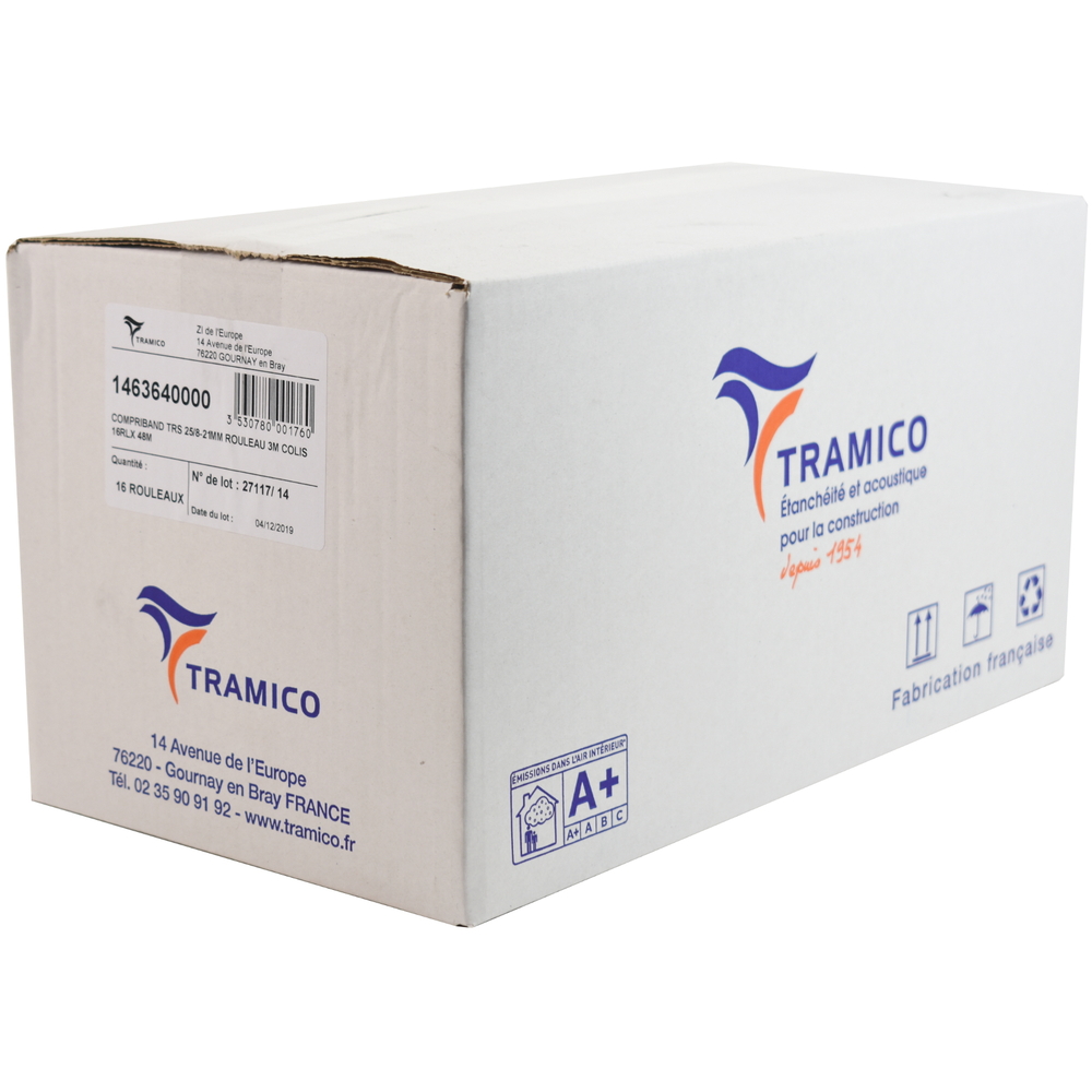 16 rouleaux de 3m COMPRIBAND TRS 25/8-21mm TRAMICO - 1463640000