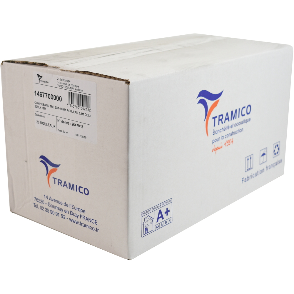 20 rouleaux de 3,3m COMPRIBAND TRS 20/7-18mm TRAMICO - 1467700000
