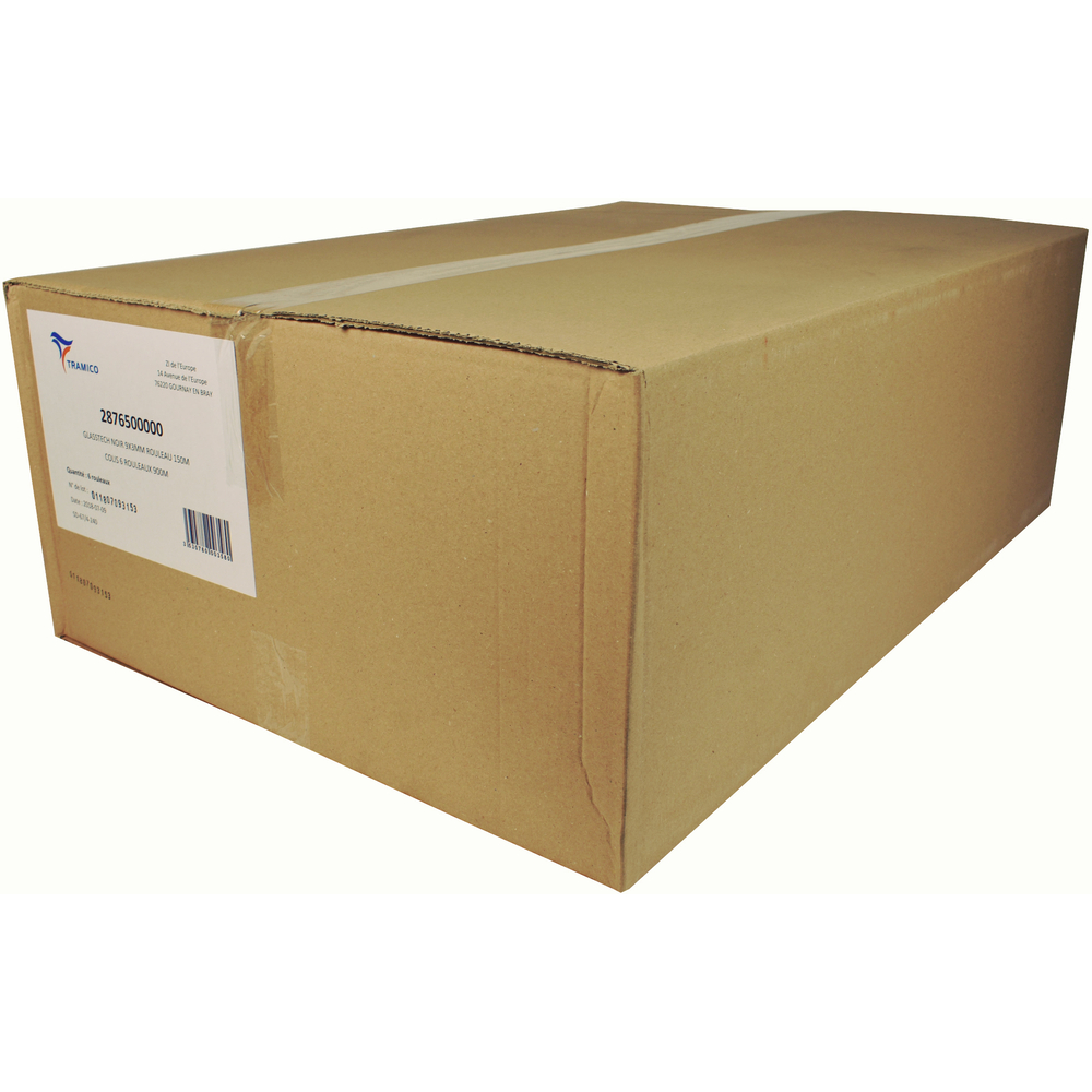 6 rouleaux de 150m joint d'étanchéité GLASSTECH noir 9x3mm TRAMICO - 2876500100