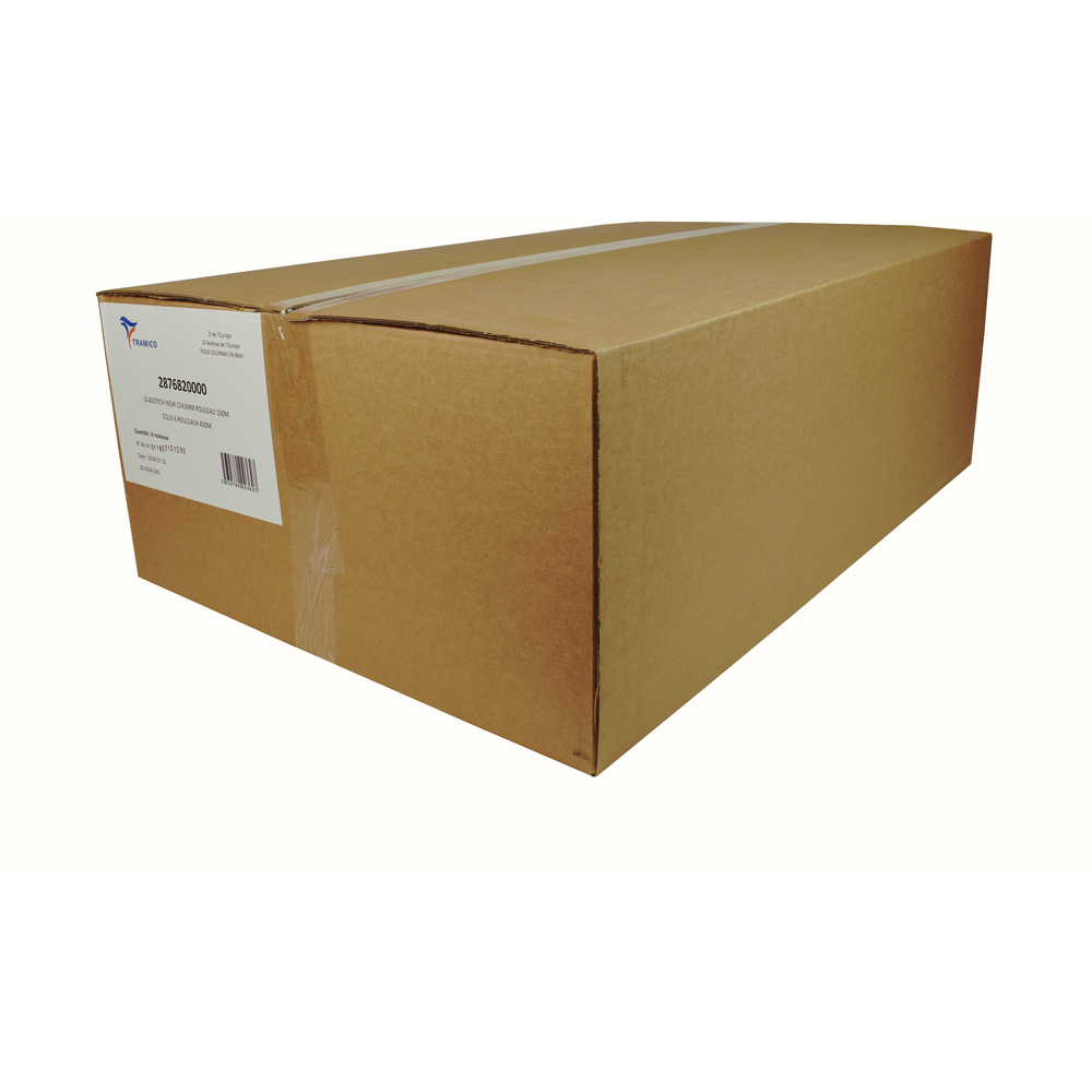 6 rouleaux de 100m joint d'étanchéité GLASSTECH noir 15x3mm TRAMICO - 2876820100