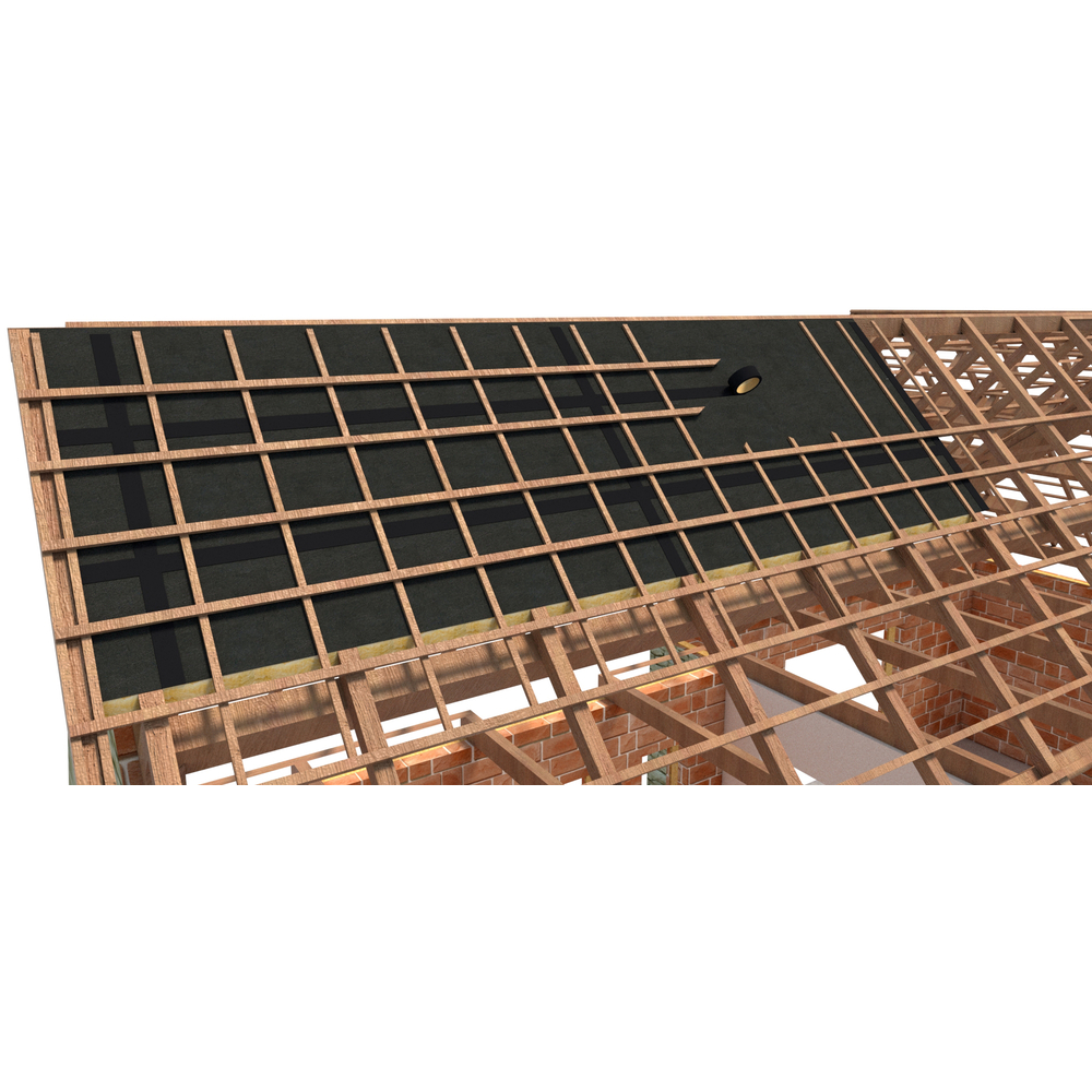 10 rouleaux de 25m TRAMIFIx noir LG 60mm TRAMICO - 2948730000