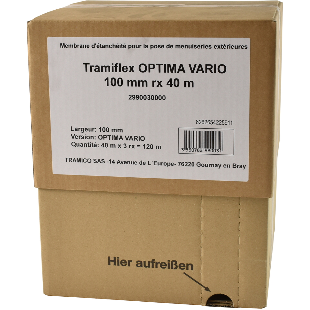 3 rouleaux de 40m TRAMIFLEX OPTIMA VARIO DUO 100 TRAMICO - 2990030000