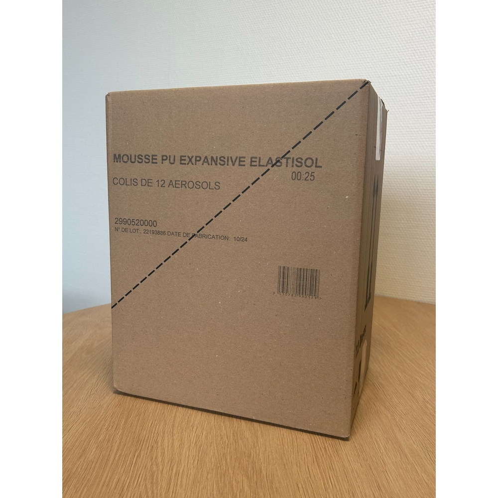 12 aérosols 750ml mousse PU expansive ELASTISOL TRAMICO - 2990520000