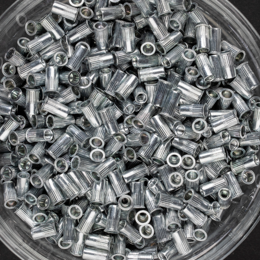 500 écrous crantés à acier à tête réduite 90° à M3x9,5mm - SCELL-IT - TCR0325