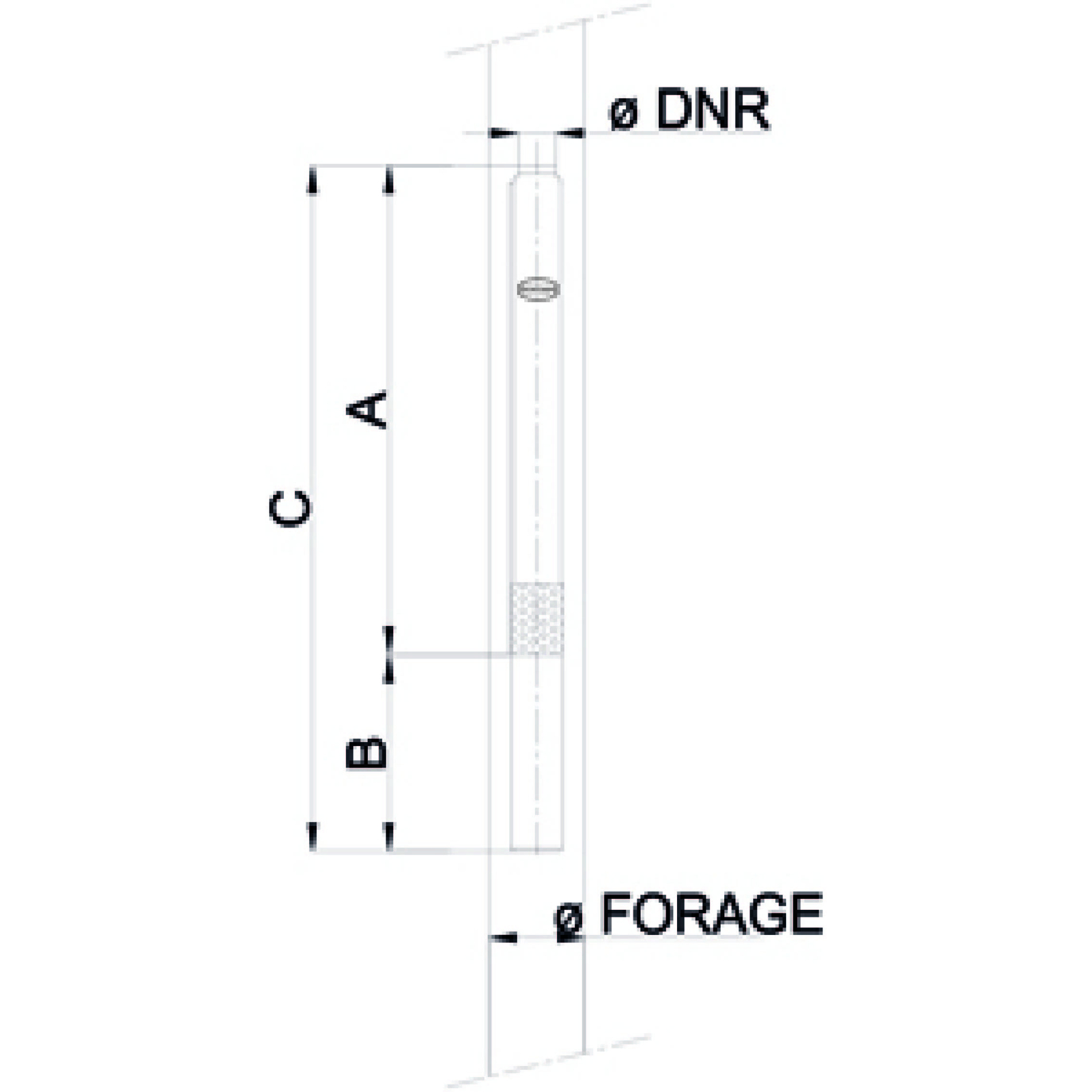POMPE DE FORAGE 4'' 60L/MIN MOTEUR HUILE TRI 1,1KW F1''1/4 - RENSON - 103386