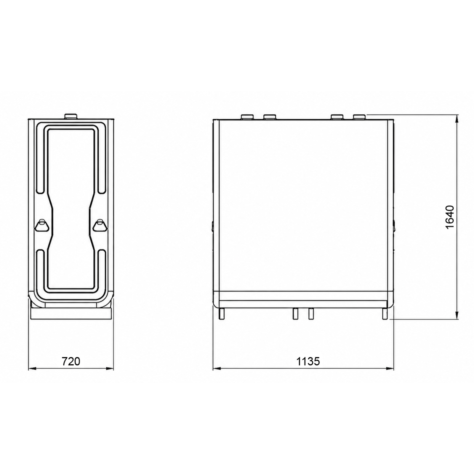 CUVE STOCKAGE FUEL GALVA 1000L NUE  DOUBLE PAROI - RENSON - 119999