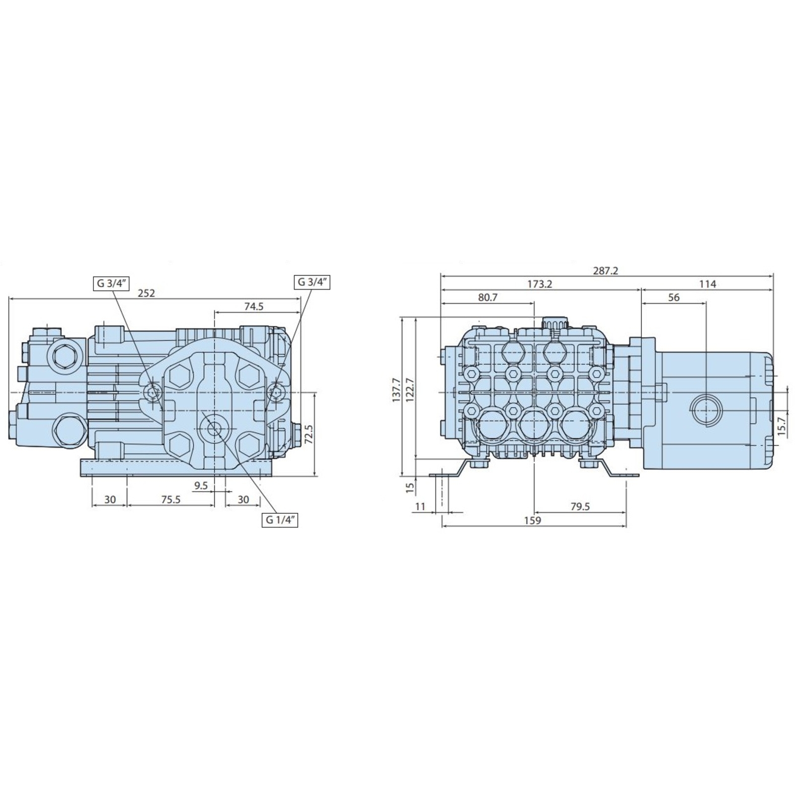NHP HYDRO EAU FROIDE 200B - 15L/MIN - FLEXIBLE 16M - RENSON - 130845