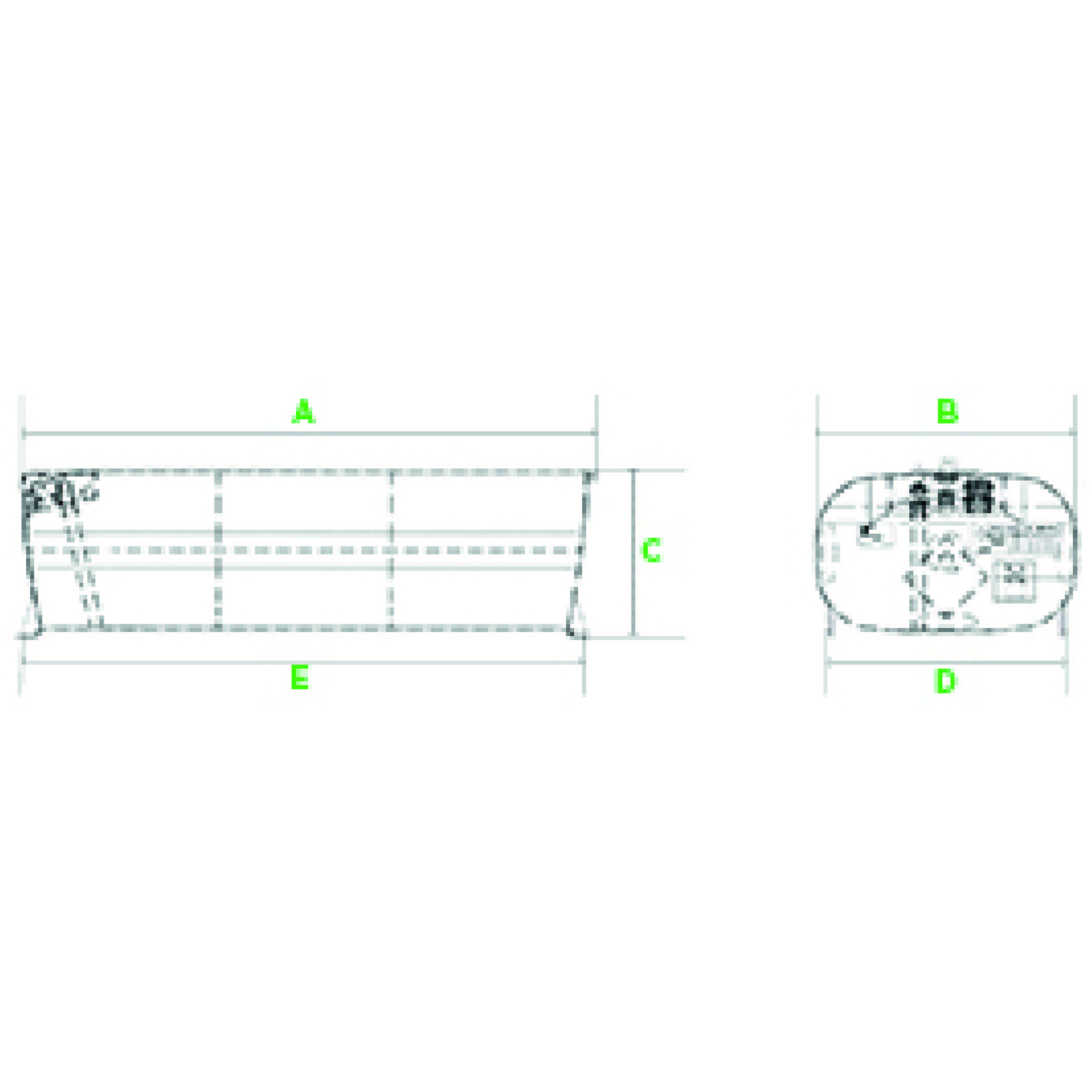 CUVE RAVITAILLEMENT ALU 250L RECTANGLE POMPE 12V 40L/M - RENSON - 142190