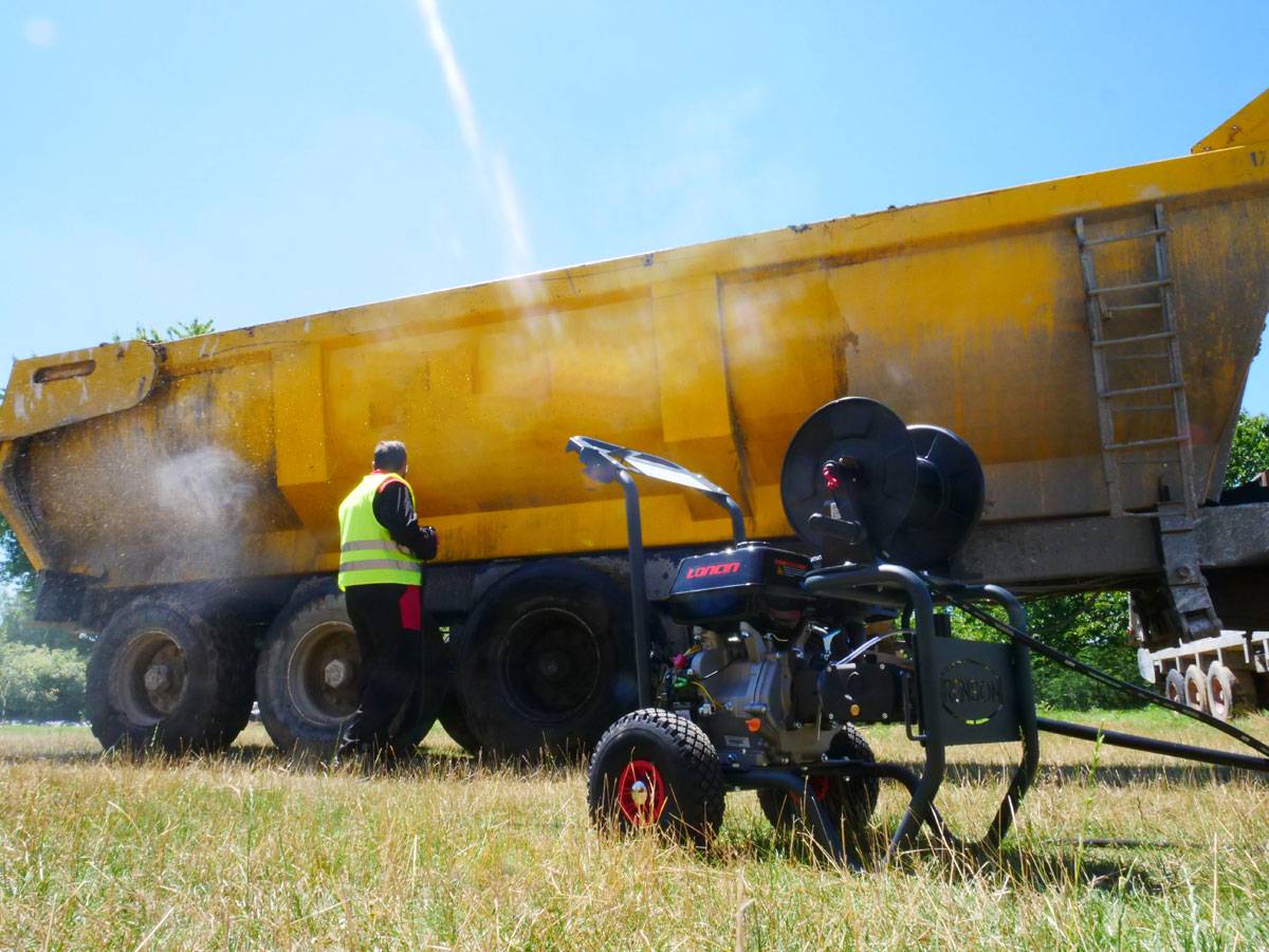 NETTOYEUR HAUTE PRESSION BOOSTER THERMIQUE 250B - 15L/MIN - ENROULEUR 20M - RENSON - 142373