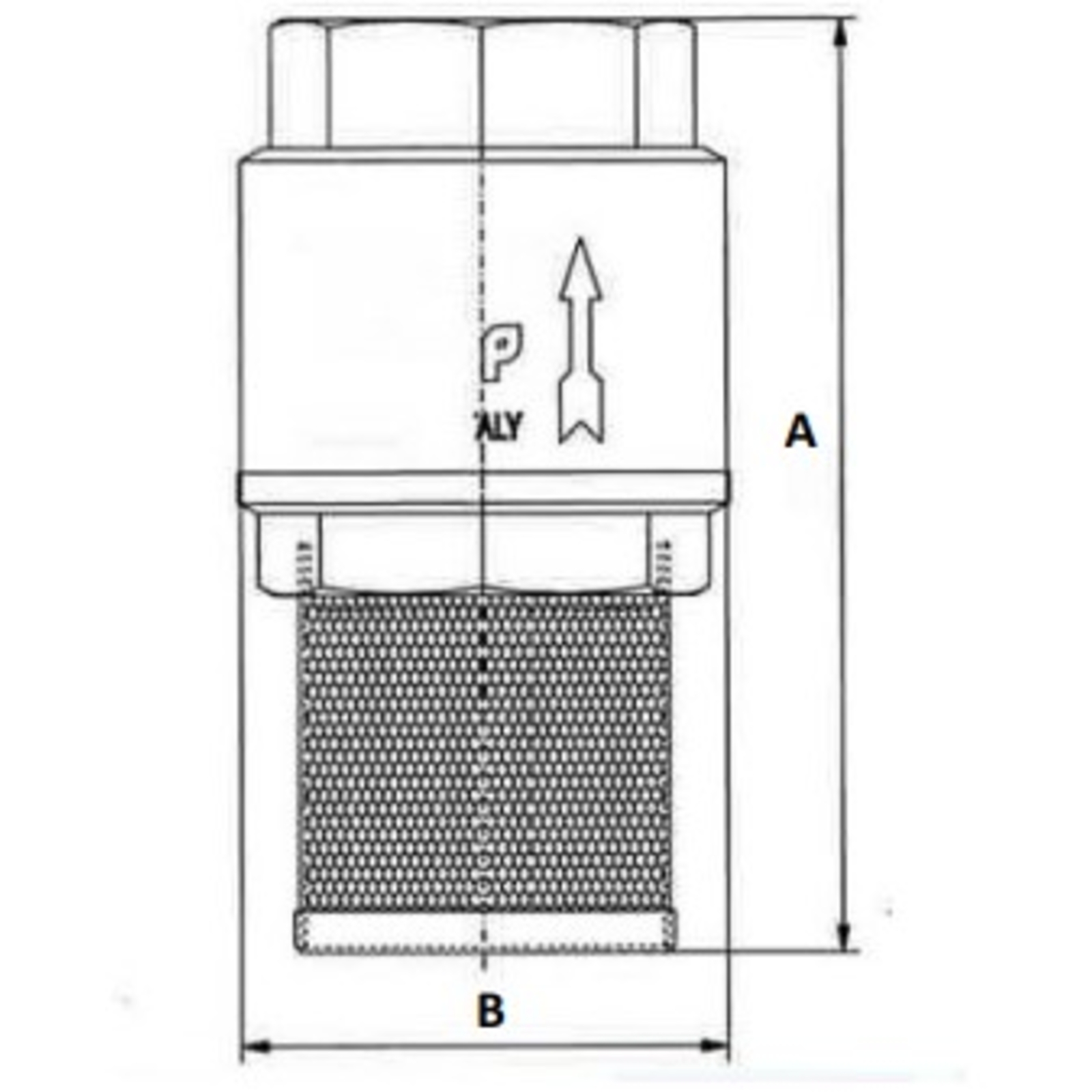 CREPINE CLAPET LAITON 2'' AVEC CREPINE INOX PACKAGE - RENSON - 160612