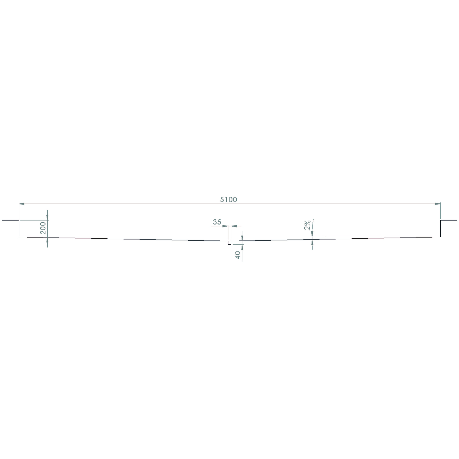 RACLEUR 2 TENDEURS A GUIDE ACIER GALVANISE LONGUEUR 5100MM RENSON - 811072