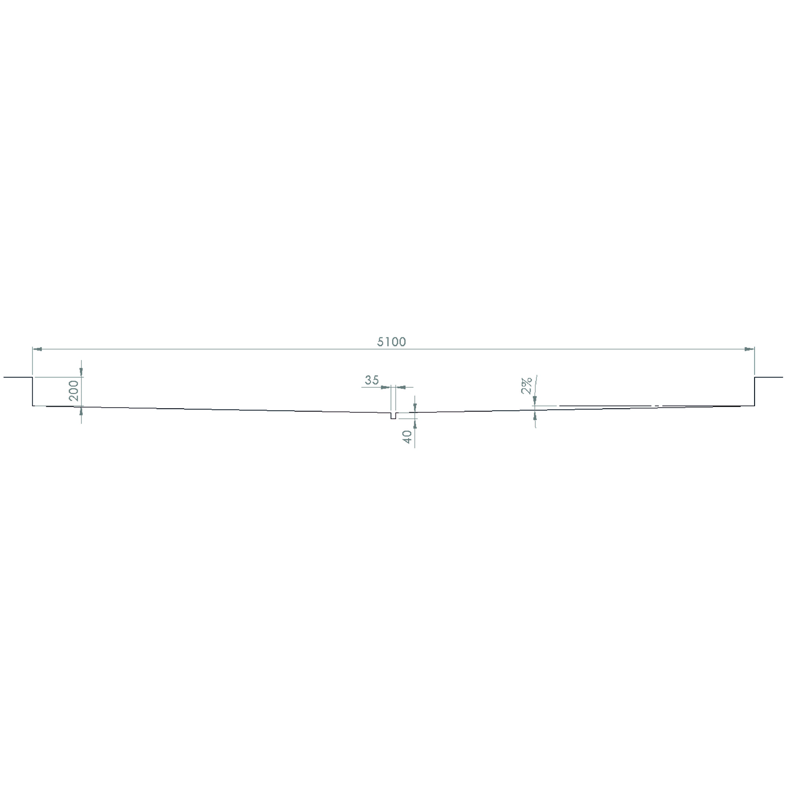 RACLEUR 1 TENDEUR A GUIDE ACIER GALVANISE LONGUEUR 5100MM RENSON - 811075