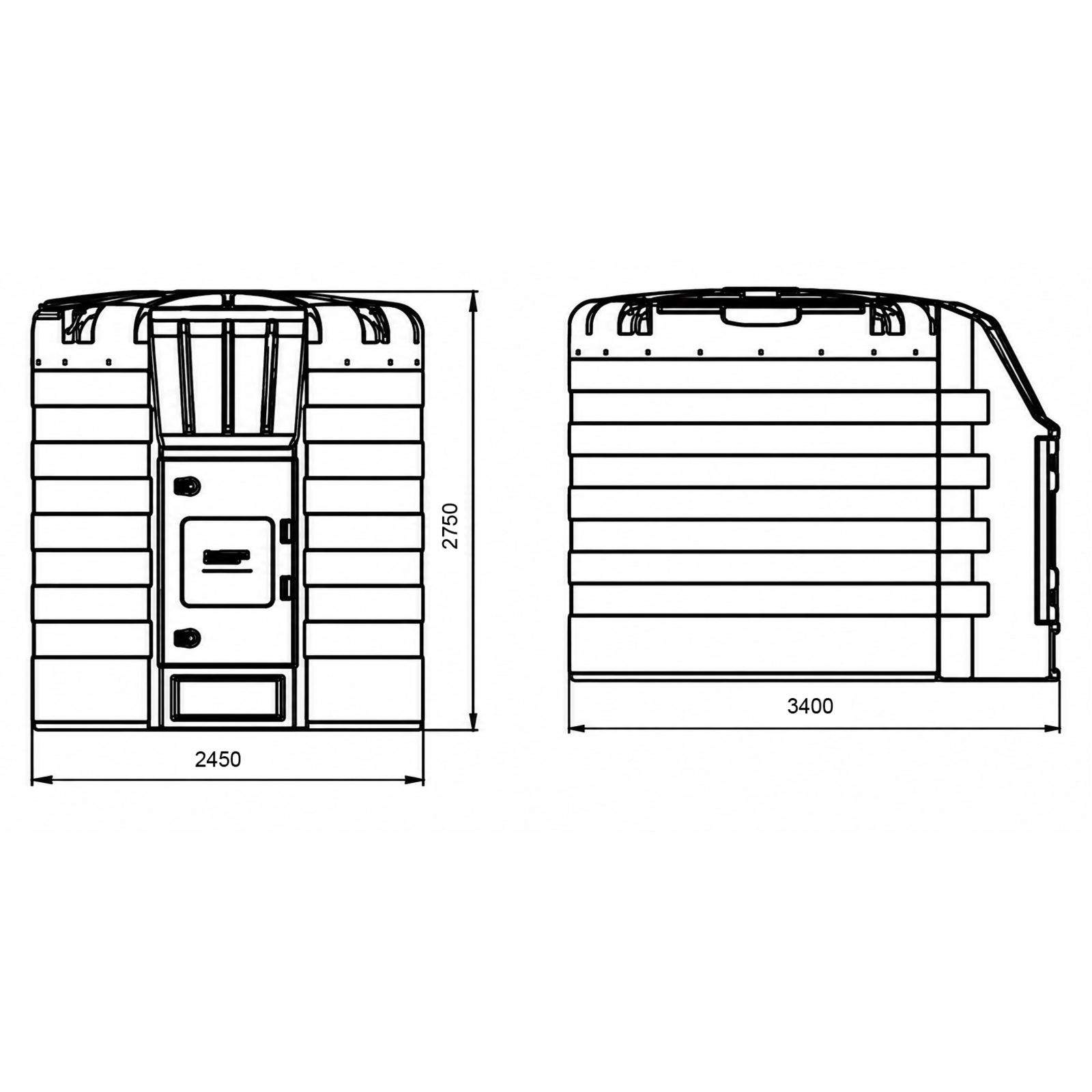 CUVE STOCKAGE FUEL PEMD 10000L 70L/M AVEC GESTION AGILIS - RENSON - 812174