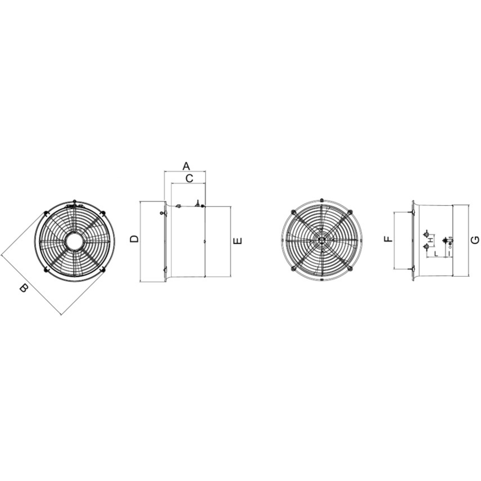 KIT VENTILATEUR TRIPHASÉ POUR SALLE DE TRAITE - RENSON - 812609