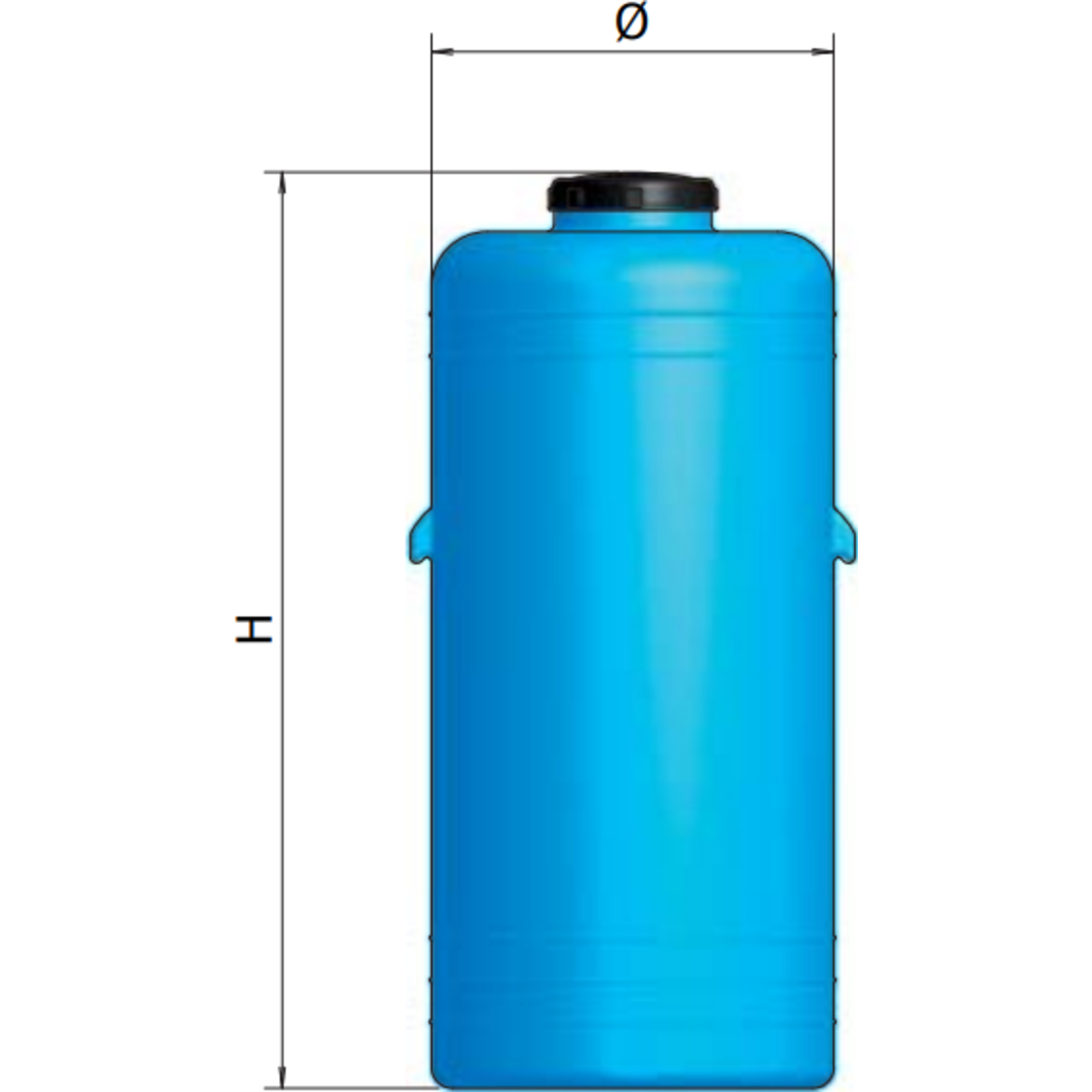 RESERVOIR CYLINDRIQUE VERTICAL 300L - RENSON - 813339