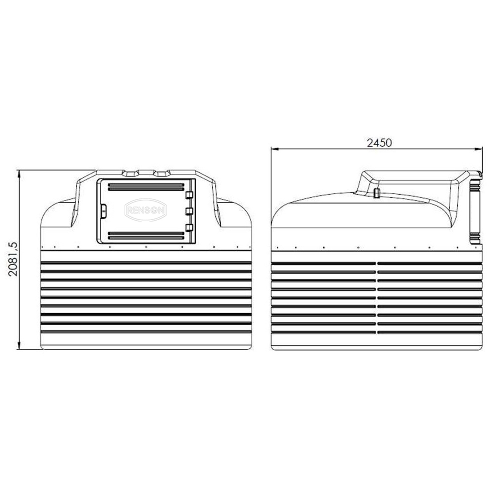 CUVE STOCKAGE PEMD ECO 5000L PRE-EQUIPE RENSON - 813641