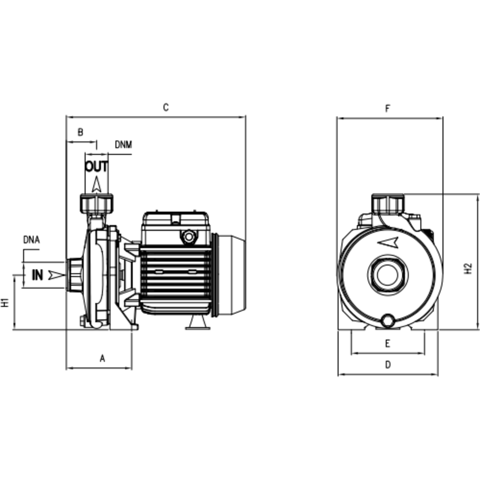 POMPE MONO FONTE 0,74KW MONOCELLULAIRE - RENSON - 814724