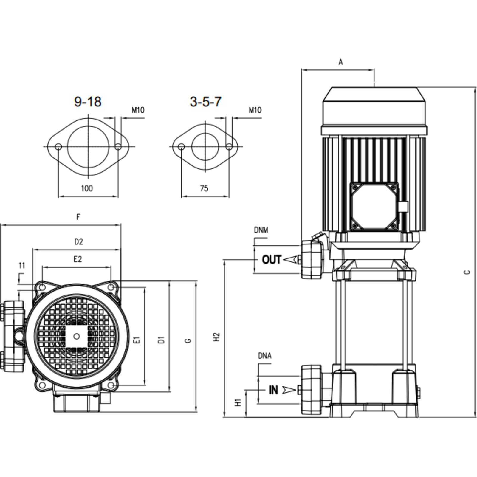 POMPE TRI VERTICALE 4KW MULTICELLULAIRE - RENSON - 814779