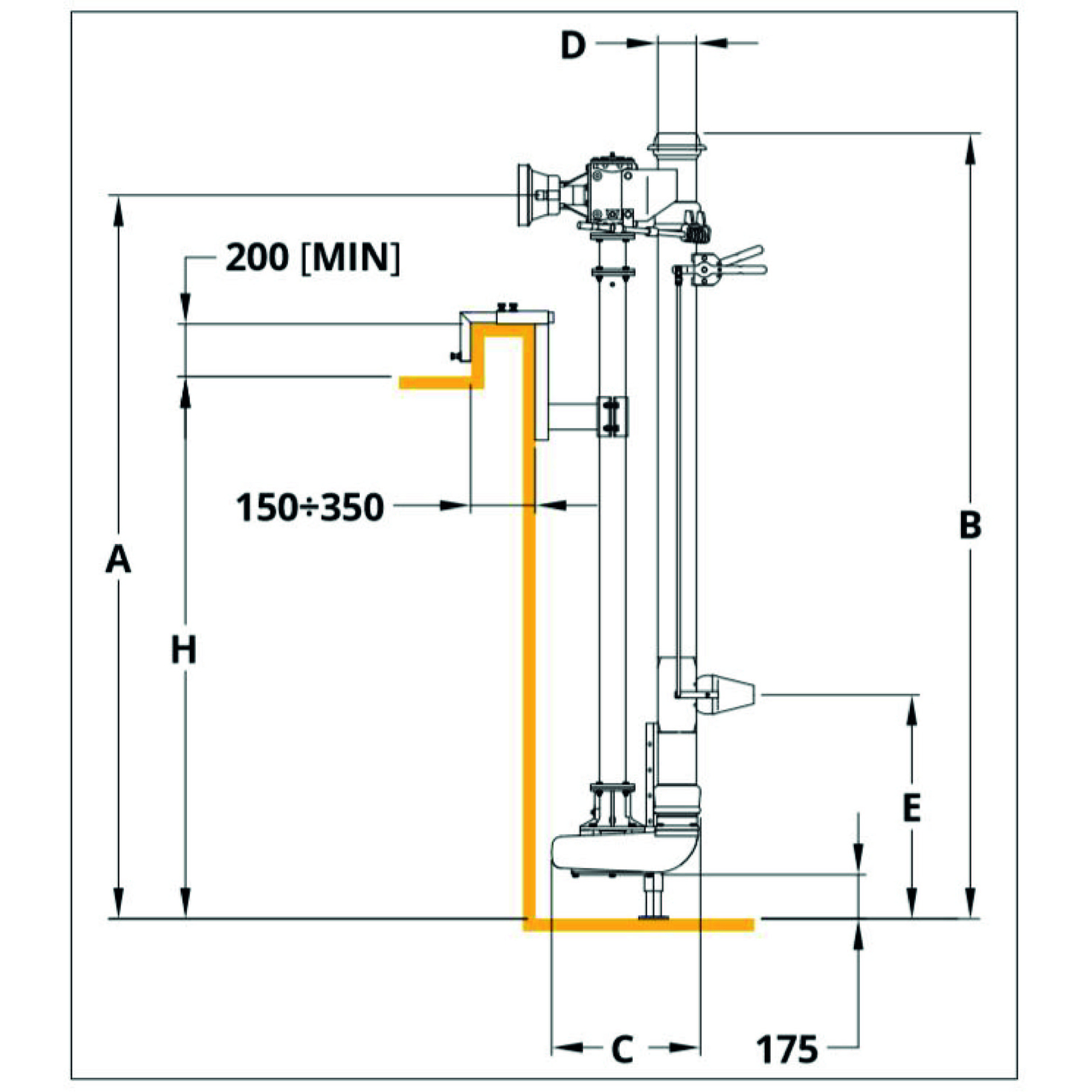 PPE DILACERATRICE V INOX ELEC SANS VANNE DN120 L3,5M 11KW - RENSON - 817164