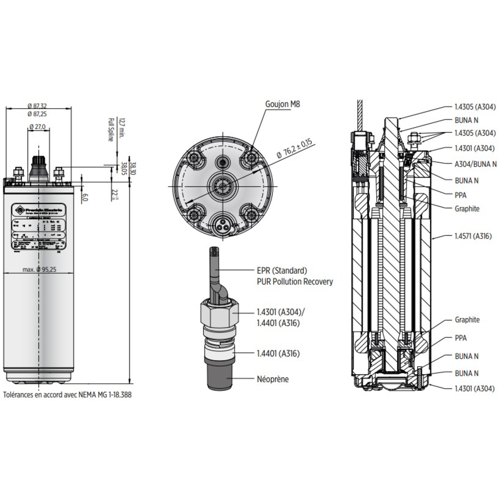 MOTEUR PR POMPE DE FORAGE BAIN EAU 4