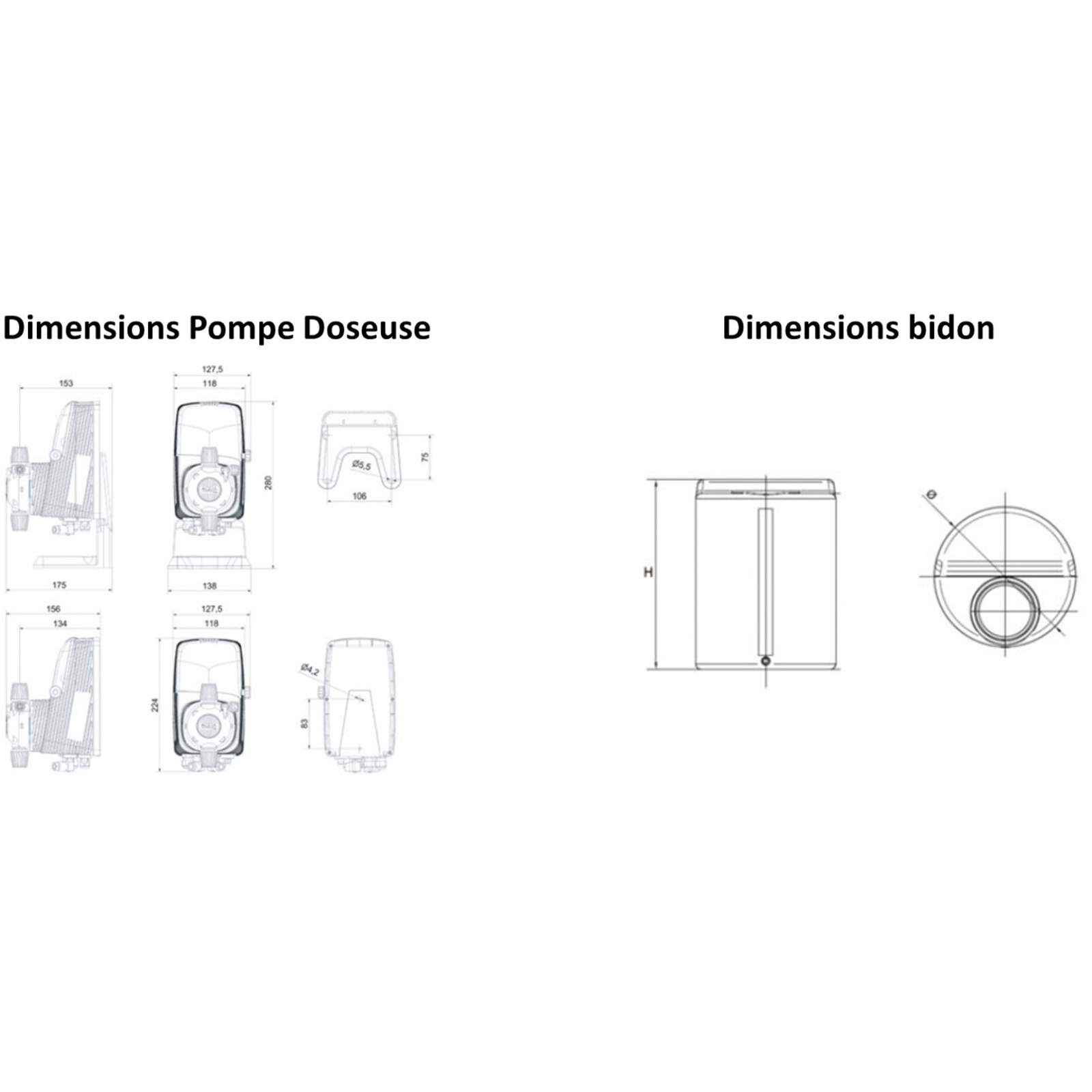 SOLUTION POMPE DOSEUSE AVEC KIT D'INSTALLATION & BAC  - RENSON - 818121
