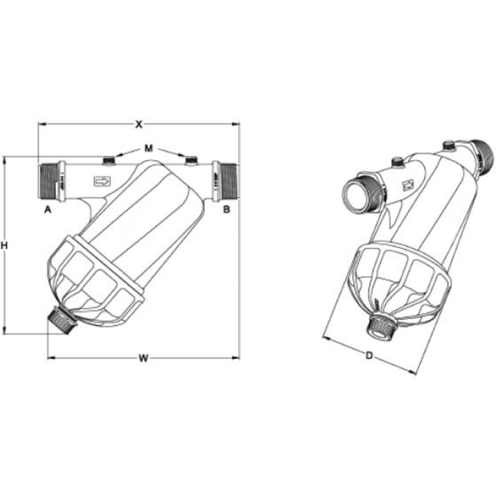 Filtre Rinçable 1''1/2 RENSON - 818281