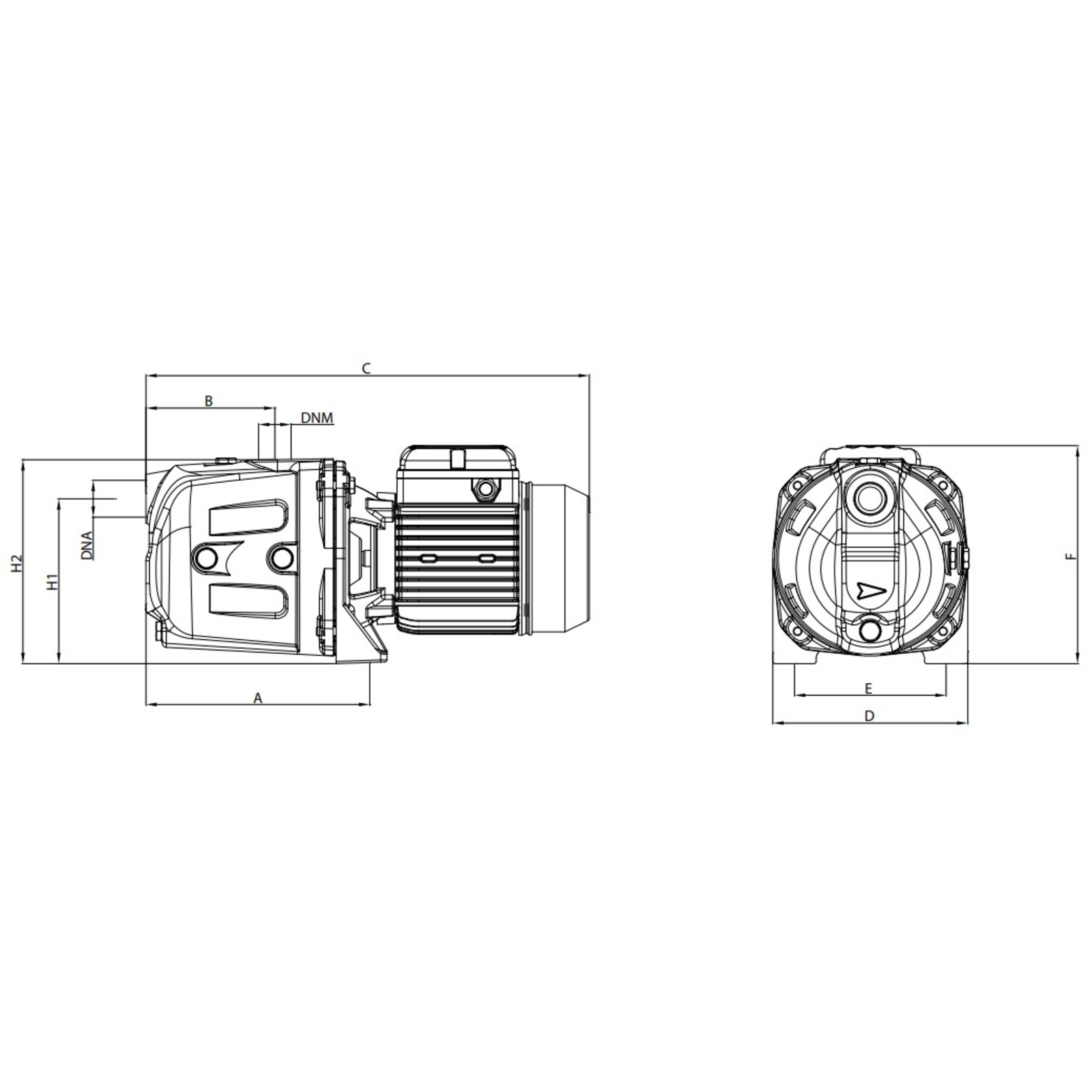 POMPE 230V FONTE SERIE JET 0,44KW  - RENSON - 818334