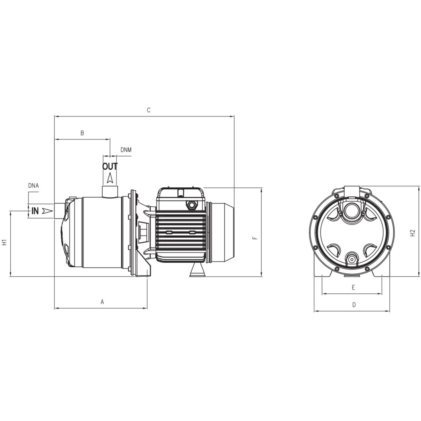POMPE 230V INOX 0,59KW MONOCELLULAIRE - RENSON - 818336