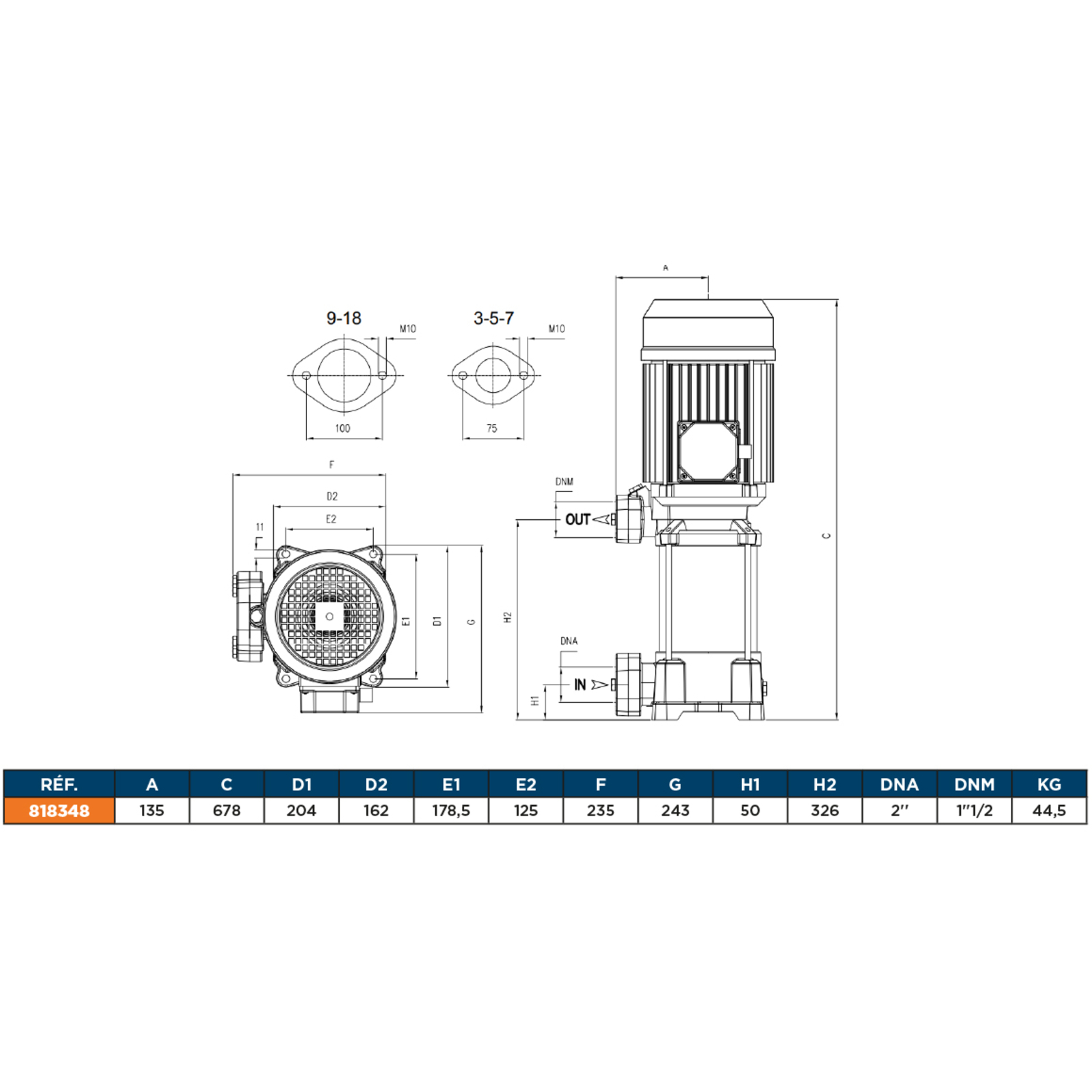 PPE MULTICELLULAIRE TRIPHASEE RENSON - 818348