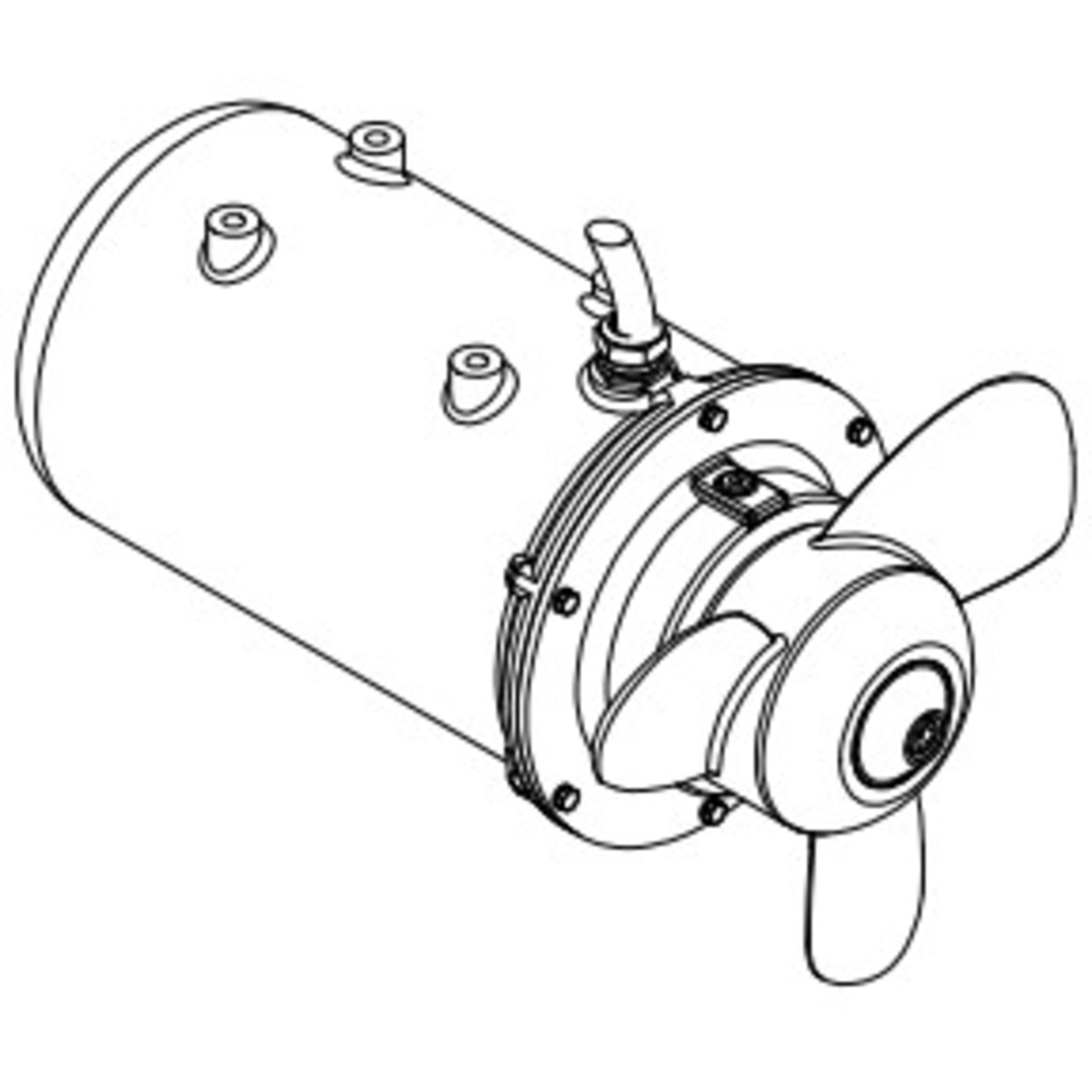Malaxeur inox 3 pales 3 KW RENSON - 818385