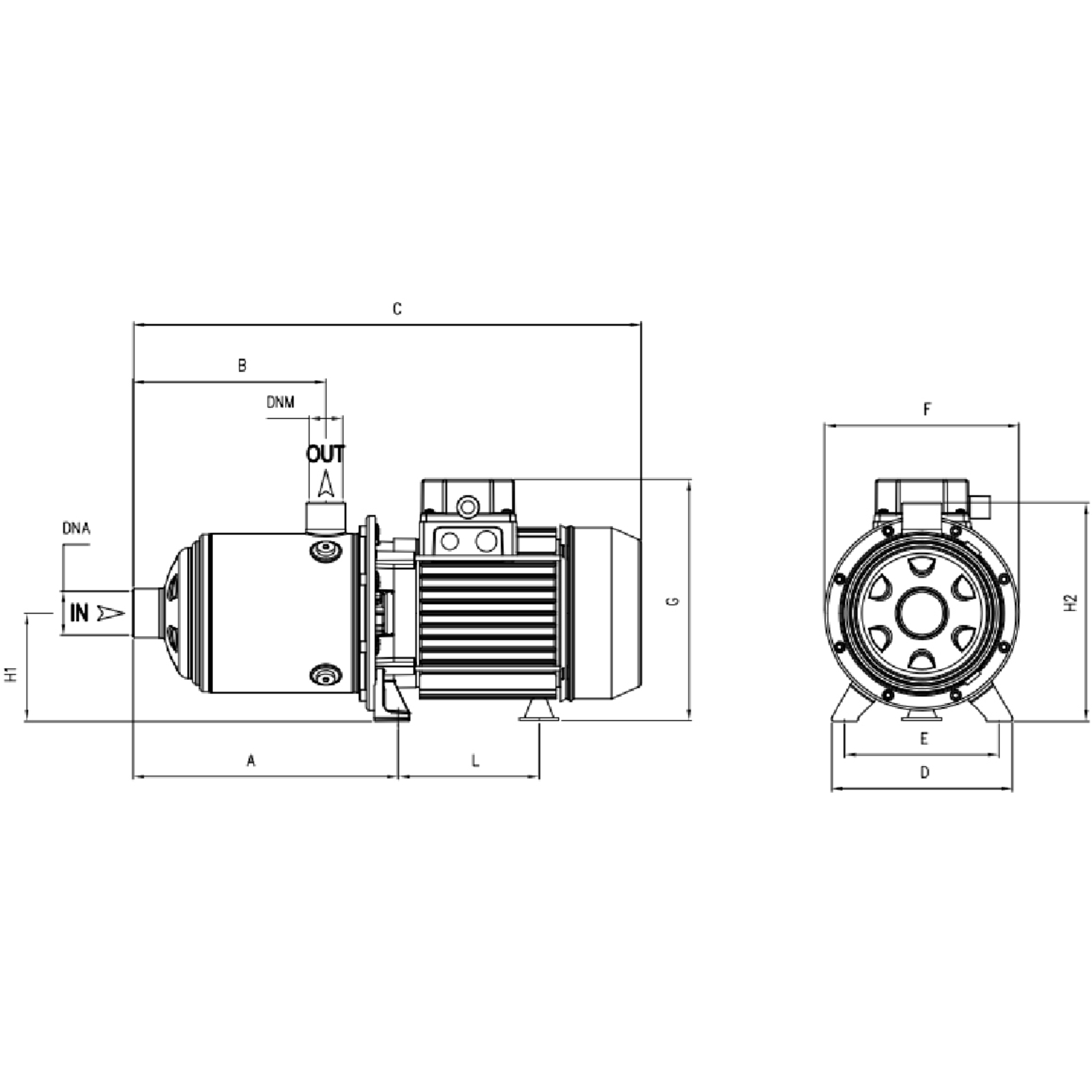 POMPE TRI HORIZONTALE 1,5KW RENSON - 825197