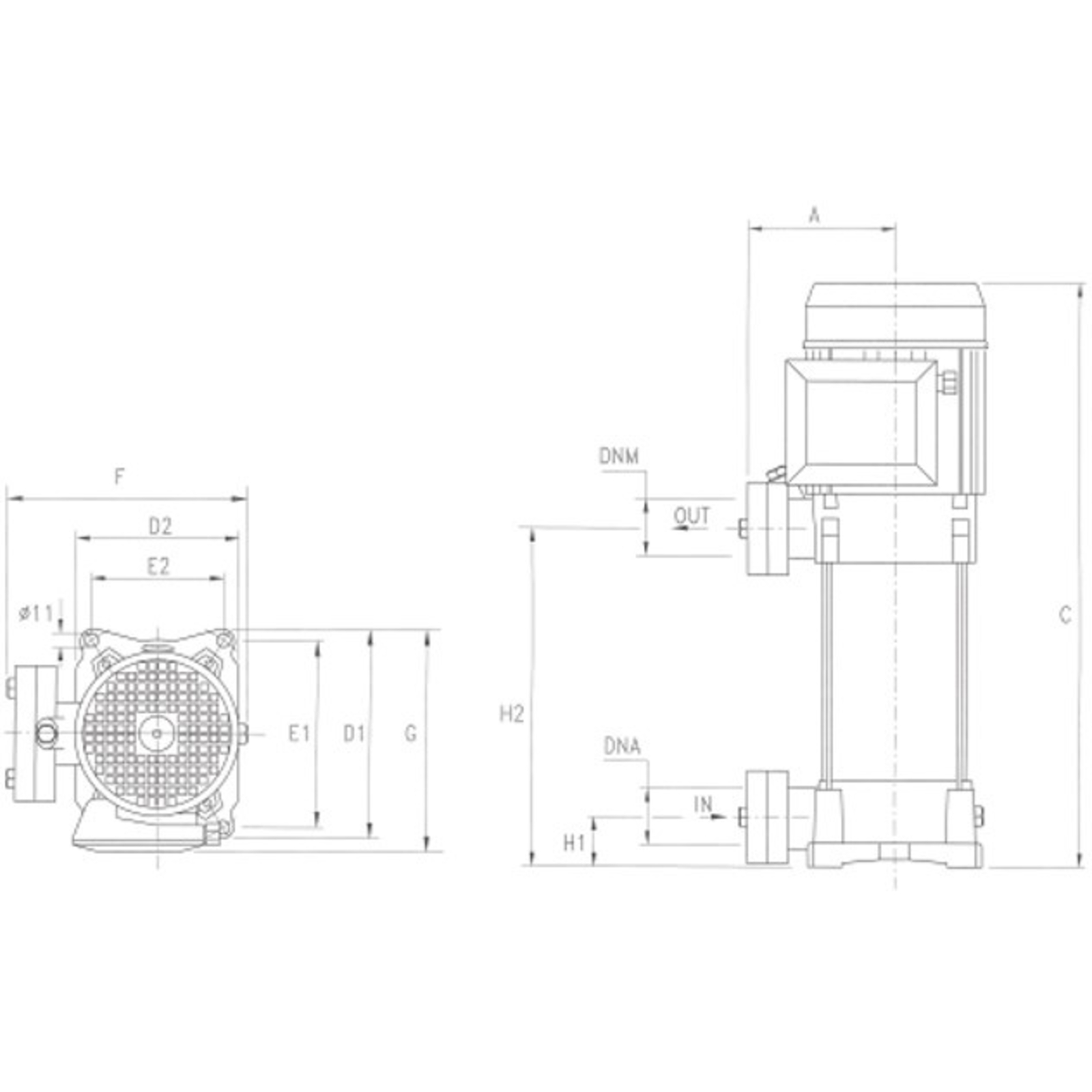 POMPE TRI VERTICALE 4KW MULTICELLULAIRE - TOUT INOX  - RENSON - 980183