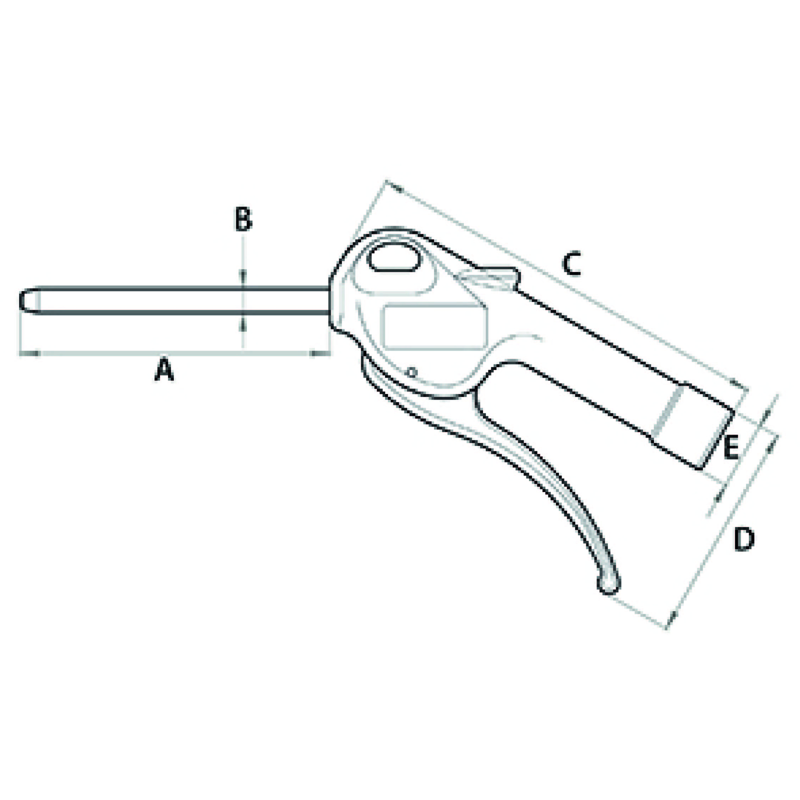 Soufflette Ø8MM Buse Droite CEDREY - C-140100