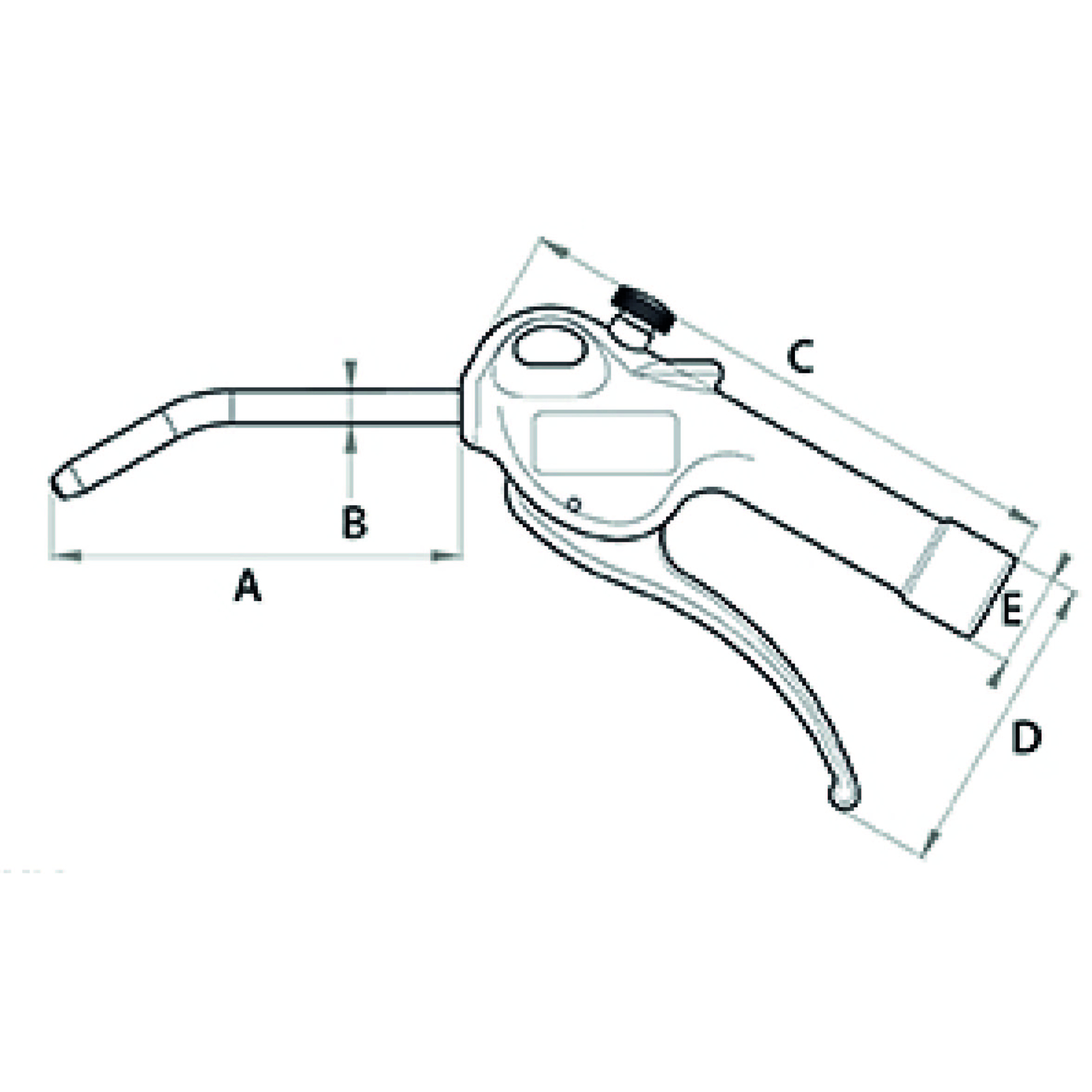 SOUFFLETTE Ø8MM BUSE CROUBE AVEC REGULATEUR - RENSON - C-140103