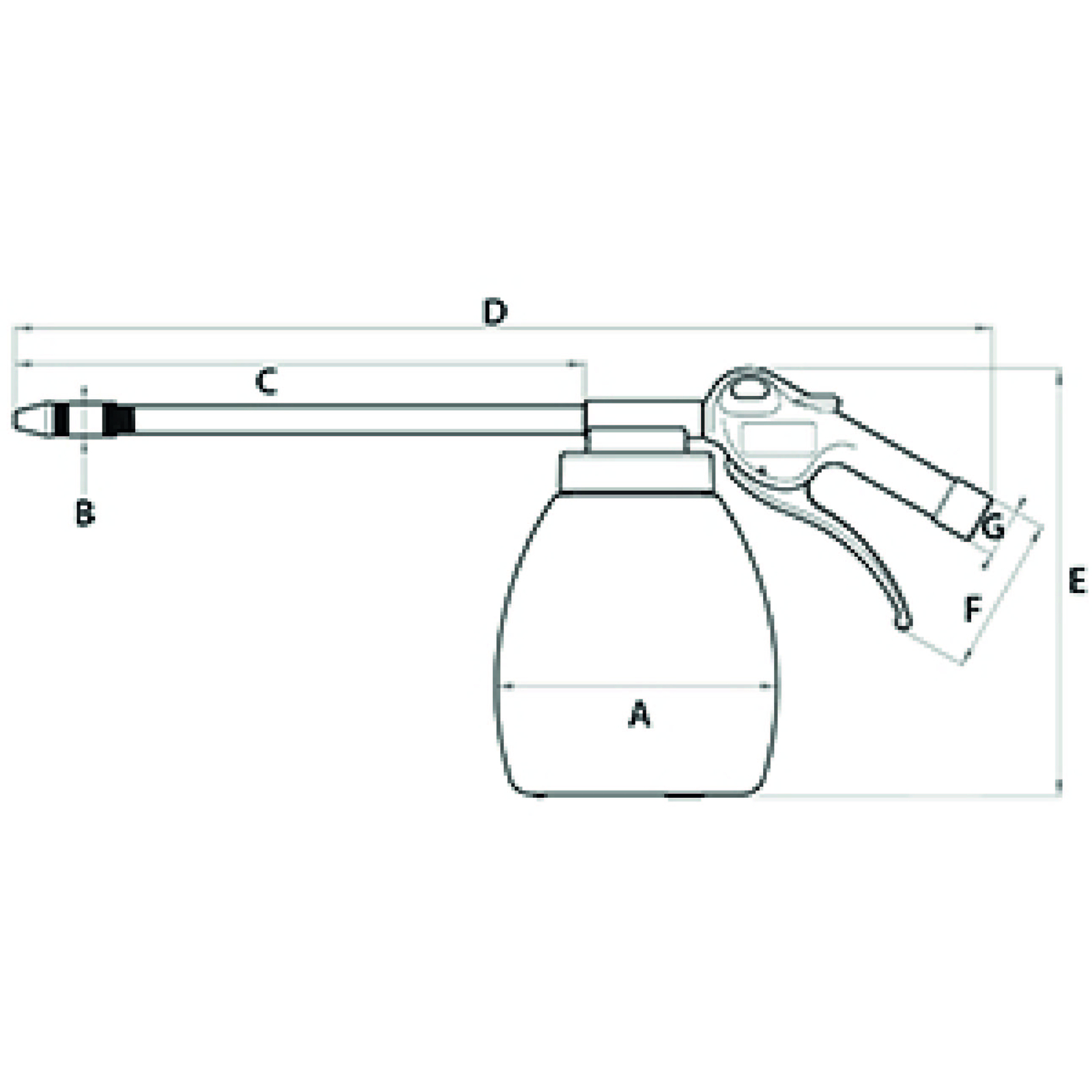 PISTOLET DE LAVAGE 260MM  - RENSON - C-142100