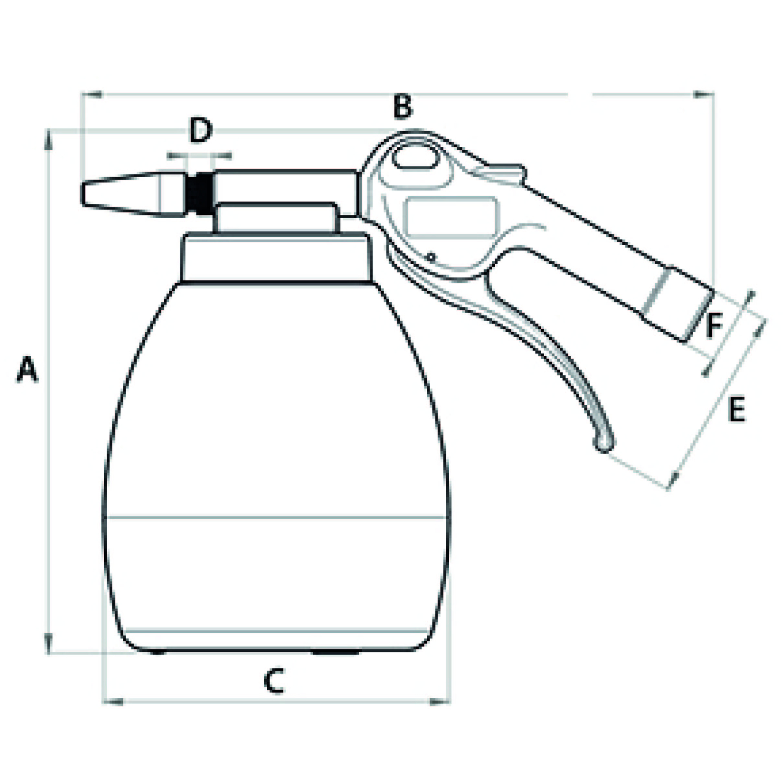 PISTOLET DECAPEUR 1,2L A BICARBONATE DE SOUDE - RENSON - C-145150