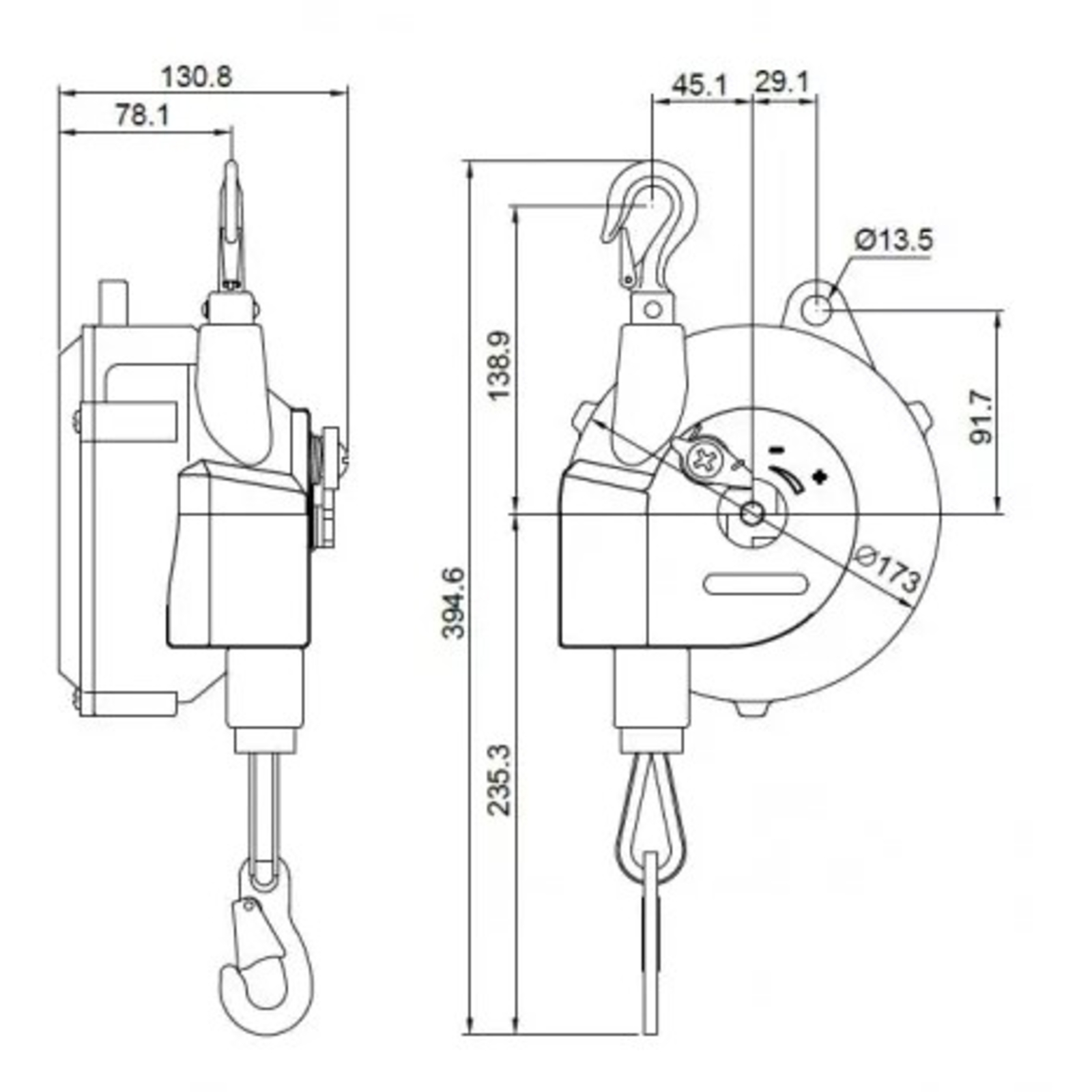 EQUILIBREUR DE CHARGE EC5 CHARGE DE 5KG A 9KG - RENSON - EC5