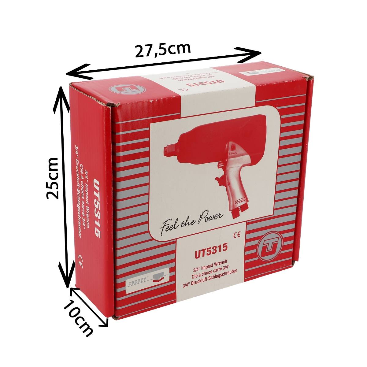 CLE A CHOCS CARRE 3/4'' POIGNEE ISOLEE CEDREY - UT5315